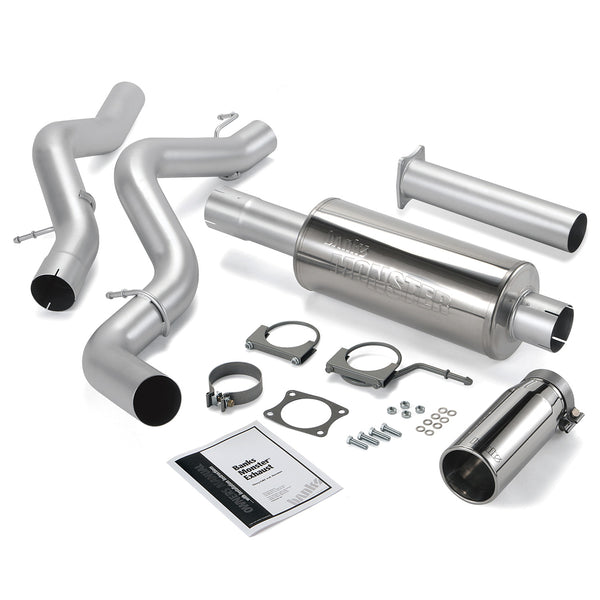 Banks Power 06-07 Chevy 6.6L SCLB Monster Exhaust System - SS Single Exhaust w/ Chrome Tip