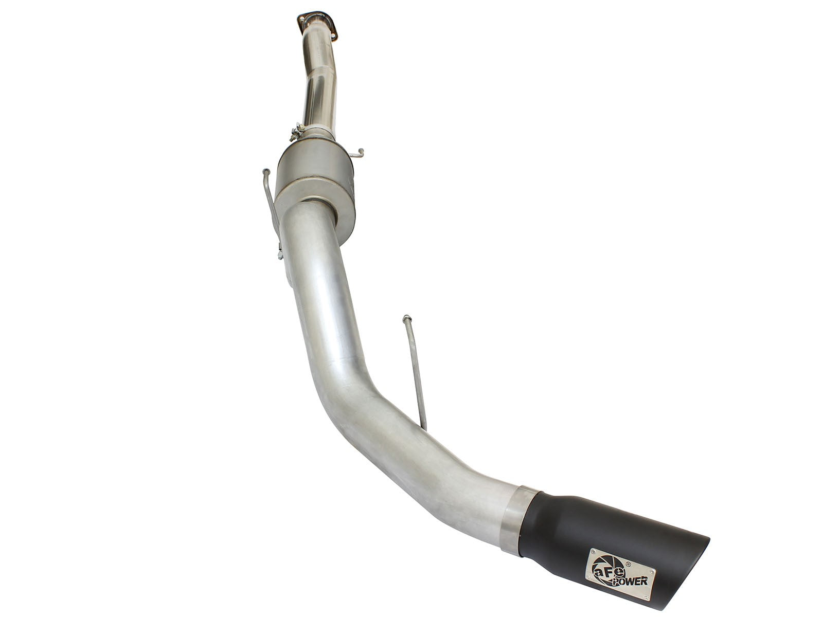 ATLAS 4 IN Aluminized Steel Cat-Back Exhaust System w/ Muffler & Black Tip Ford F-150 15-20 V6-2.7L/3.5L (tt) - 0