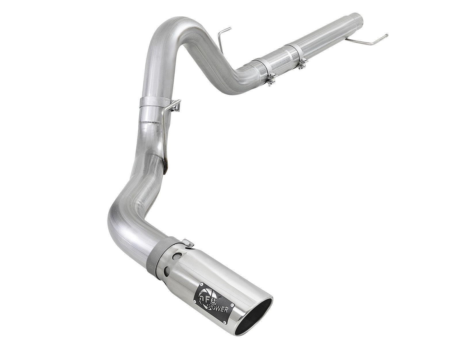 Atlas 4 IN Aluminized Steel DPF-Back Exhaust System w/ Polished Tip Ford F-150 18-20 V6-3.0L (td)