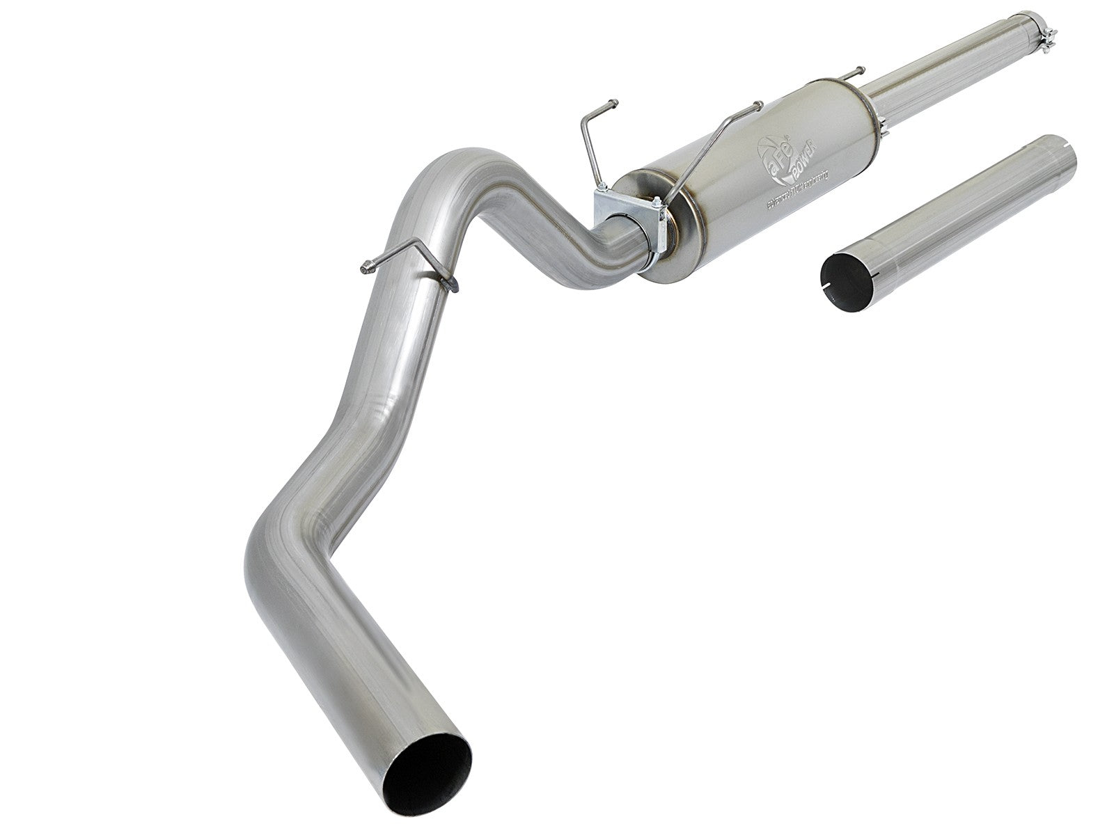 Large Bore-HD 4 IN 409 Stainless Steel Cat-Back Exhaust System w/o Tip Dodge Diesel Trucks 03-04 L6-5.9L (td)