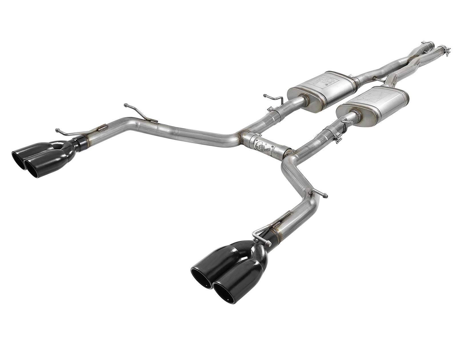 MACH Force-Xp 2-1/2 IN 304 Stainless Steel Cat-Back Exhaust System w/ Black Tips Dodge Challenger 15-20 V6-3.6L