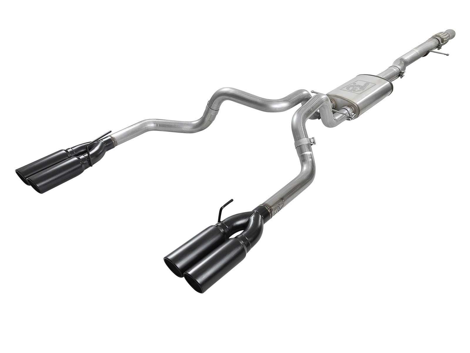 Vulcan Series 304 Stainless Steel Cat-Back Exhaust System w/ Black Tip GM Silverado/Sierra 1500 19-20 V8-6.2L