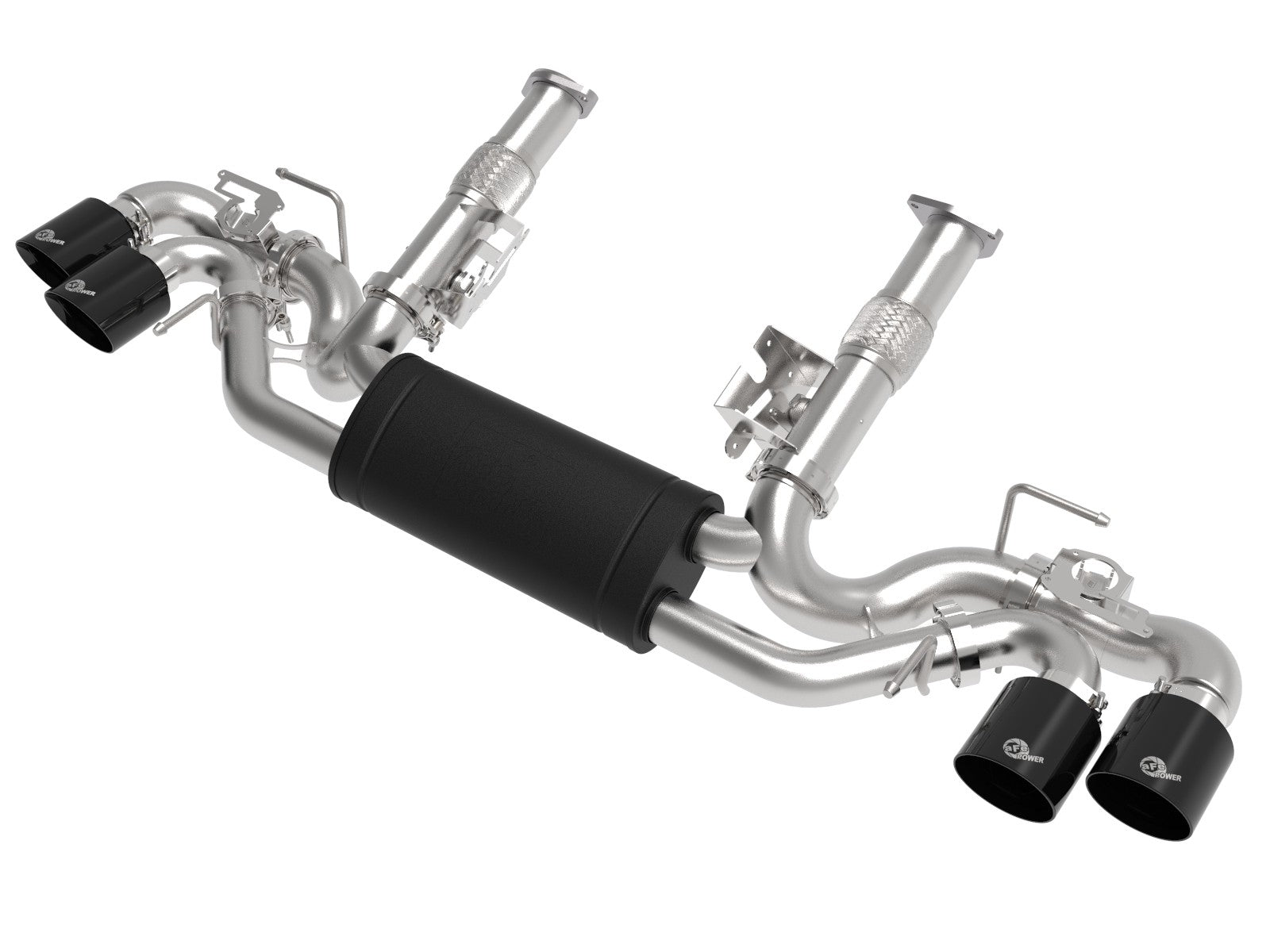 MACH Force-Xp 2-1/2 IN 304 Stainless Steel Cat-Back Exhaust w/Black Tips Chevrolet Corvette (C8) 2020 V8-6.2L