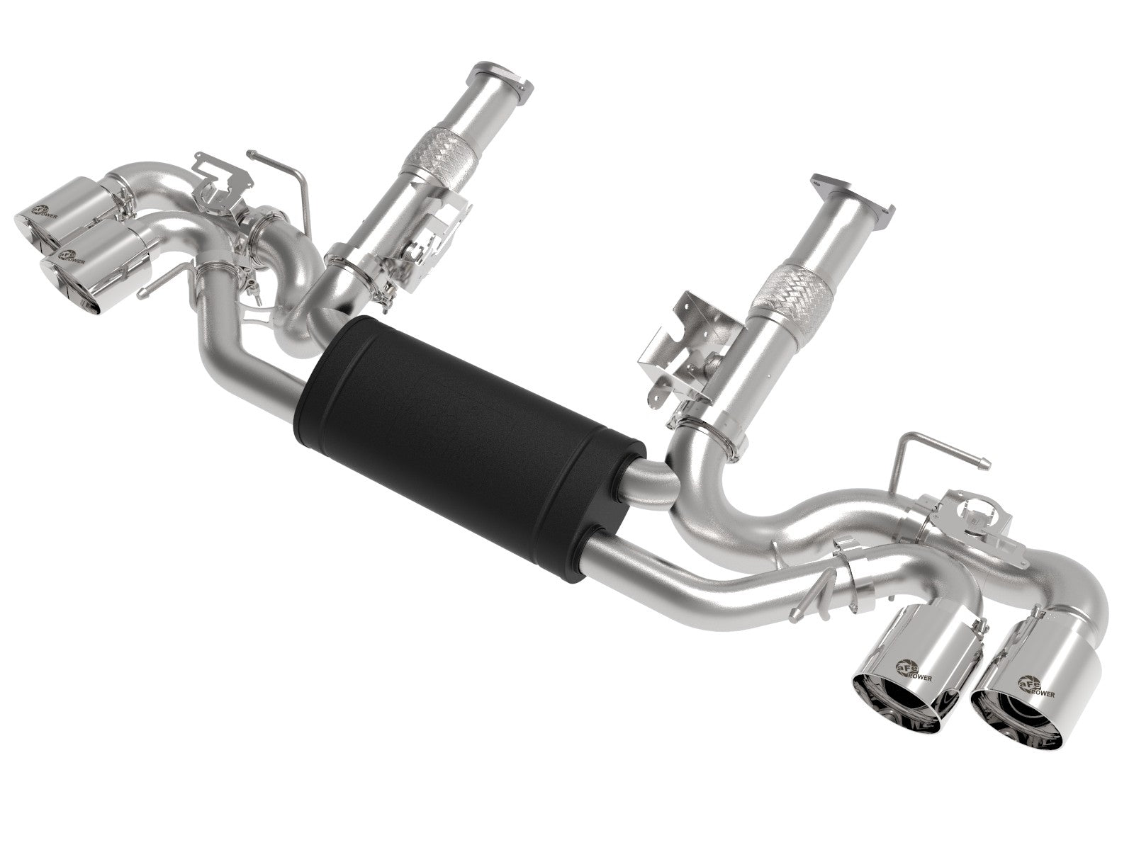 MACH Force-Xp 2-1/2 IN 304 Stainless Steel Cat-Back Exhaust w/Polished Tips Chevrolet Corvette (C8) 2020 V8-6.2L