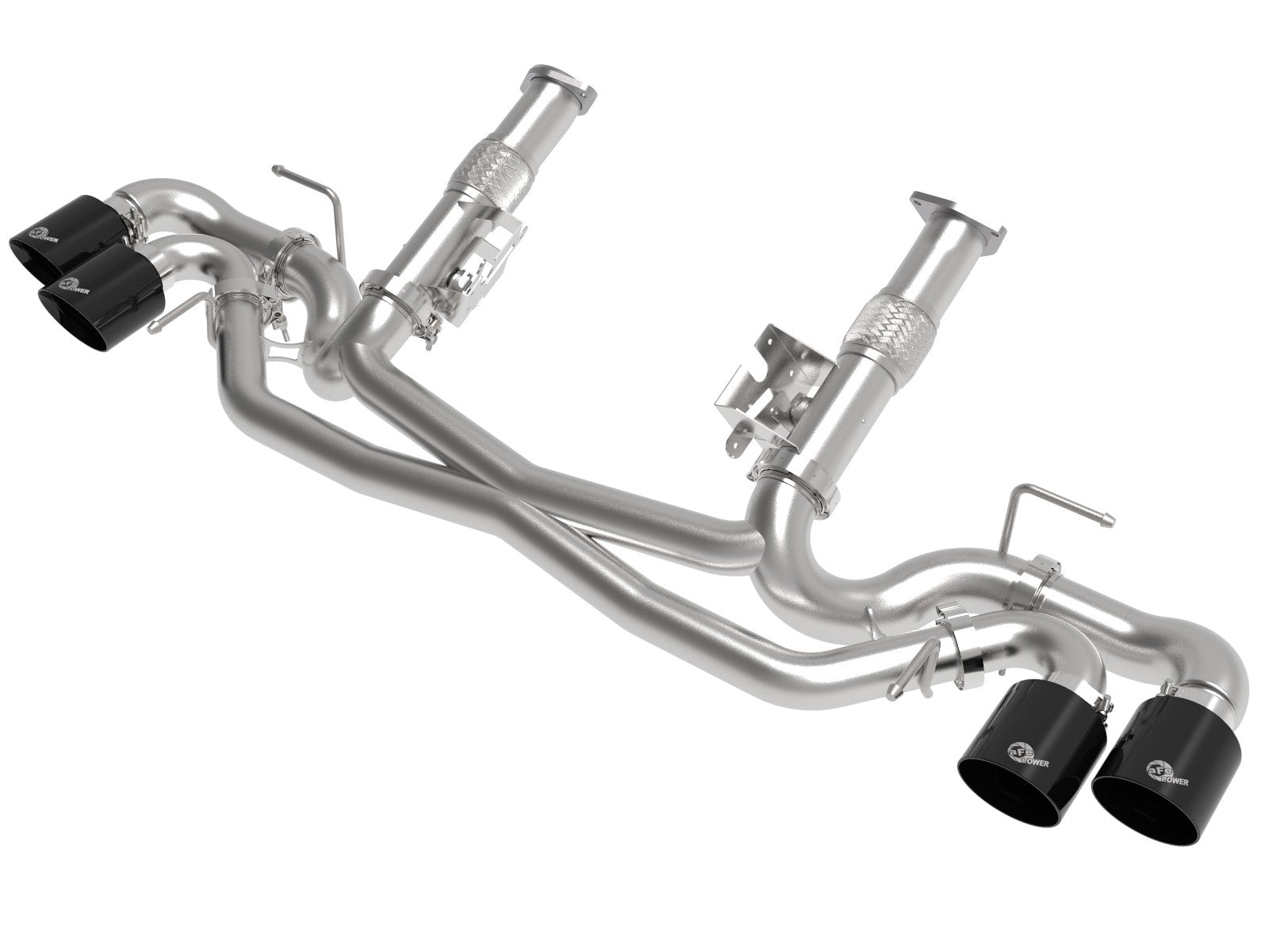 MACH Force-Xp 2-1/2 IN 304 Stainless Steel Cat-Back Exhaust w/Black Tips Chevrolet Corvette (C8) 2020 V8-6.2L