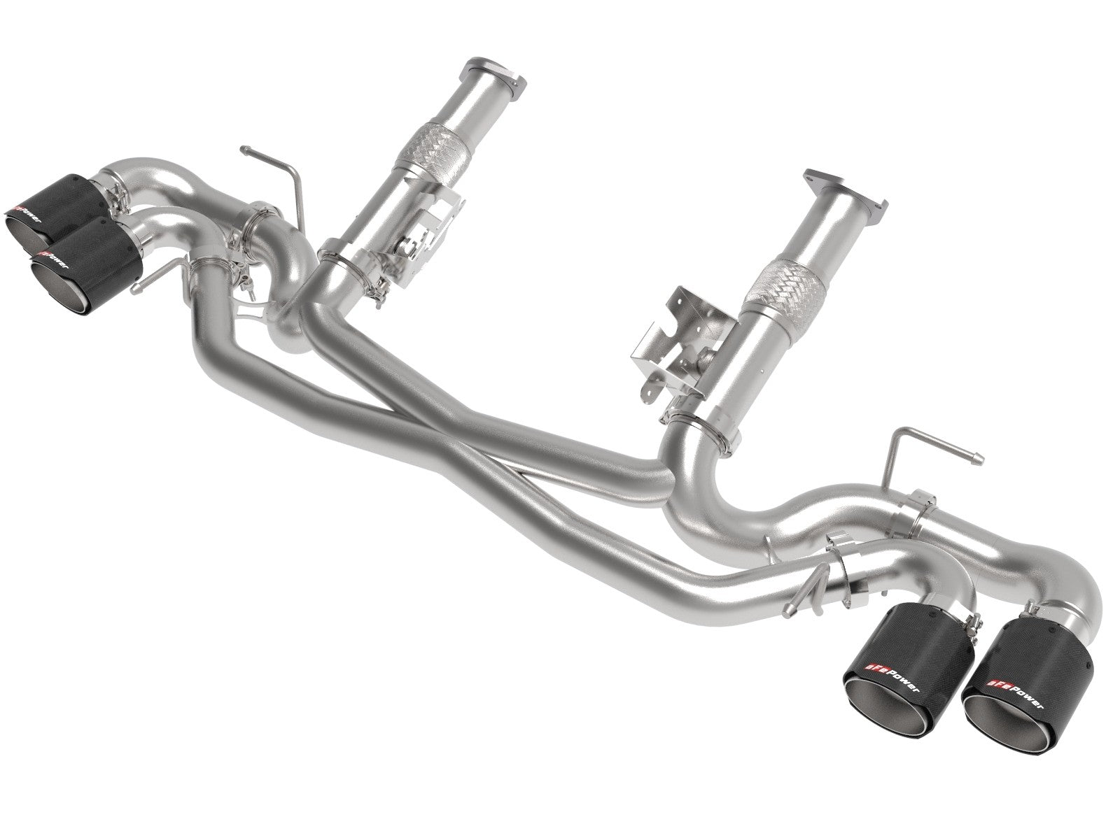 MACH Force-Xp 2-1/2 IN 304 Stainless Steel Cat-Back Exhaust w/Carbon Fiber Tips Chevrolet Corvette (C8) 2020 V8-6.2L