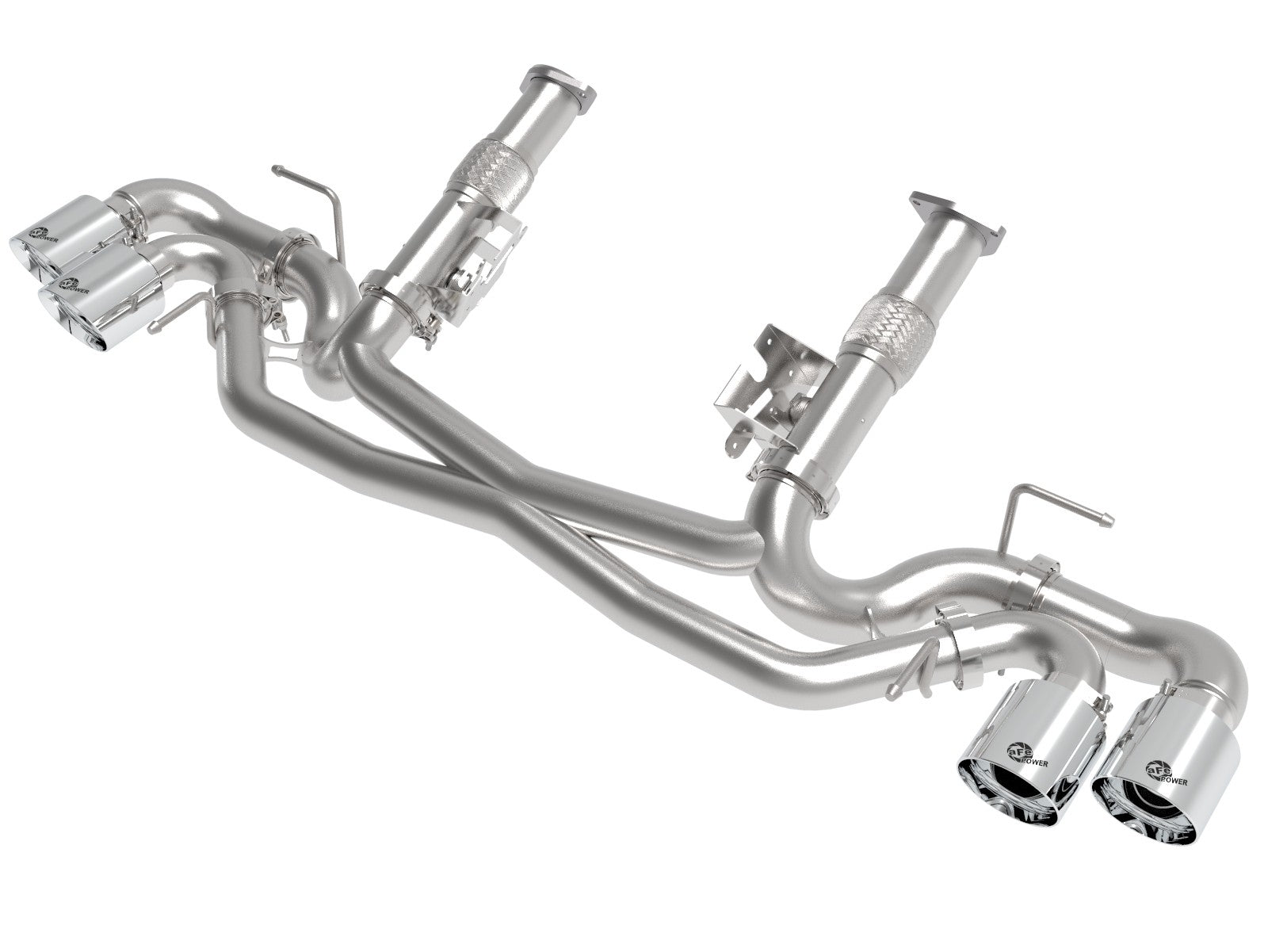 MACH Force-Xp 2-1/2 IN 304 Stainless Steel Cat-Back Exhaust w/Polished Tips Chevrolet Corvette (C8) 2020 V8-6.2L