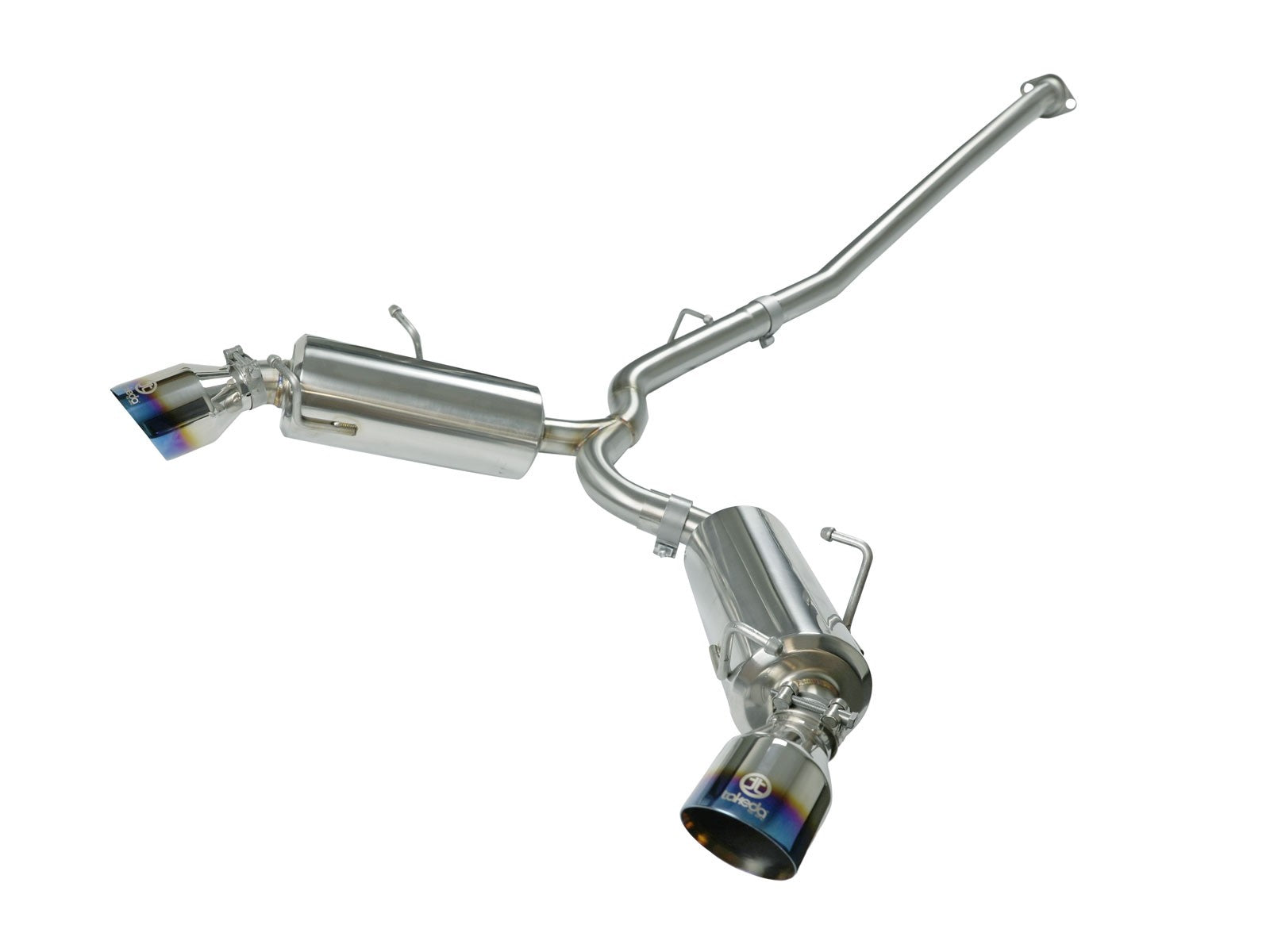 Takeda 2-1/2 IN 304 Stainless Steel Cat-Back Exhaust System w/Blue Flame Tip Toyota 86/FT86/GT86 12-20 / Scion FR-S 13-16 / Subaru BRZ 13-20 H4-2.0L