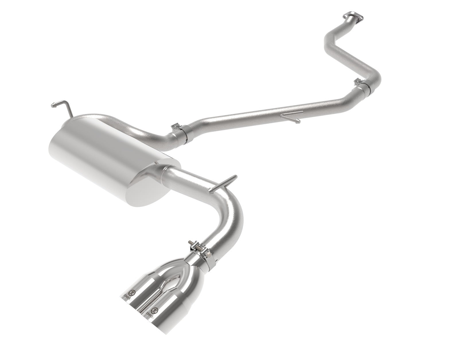 Takeda 2 IN to 2-1/2 IN 304 Stainless Steel Cat-Back Exhaust System w/Polish Tip Lexus CT200h 11-17 L4-1.8L