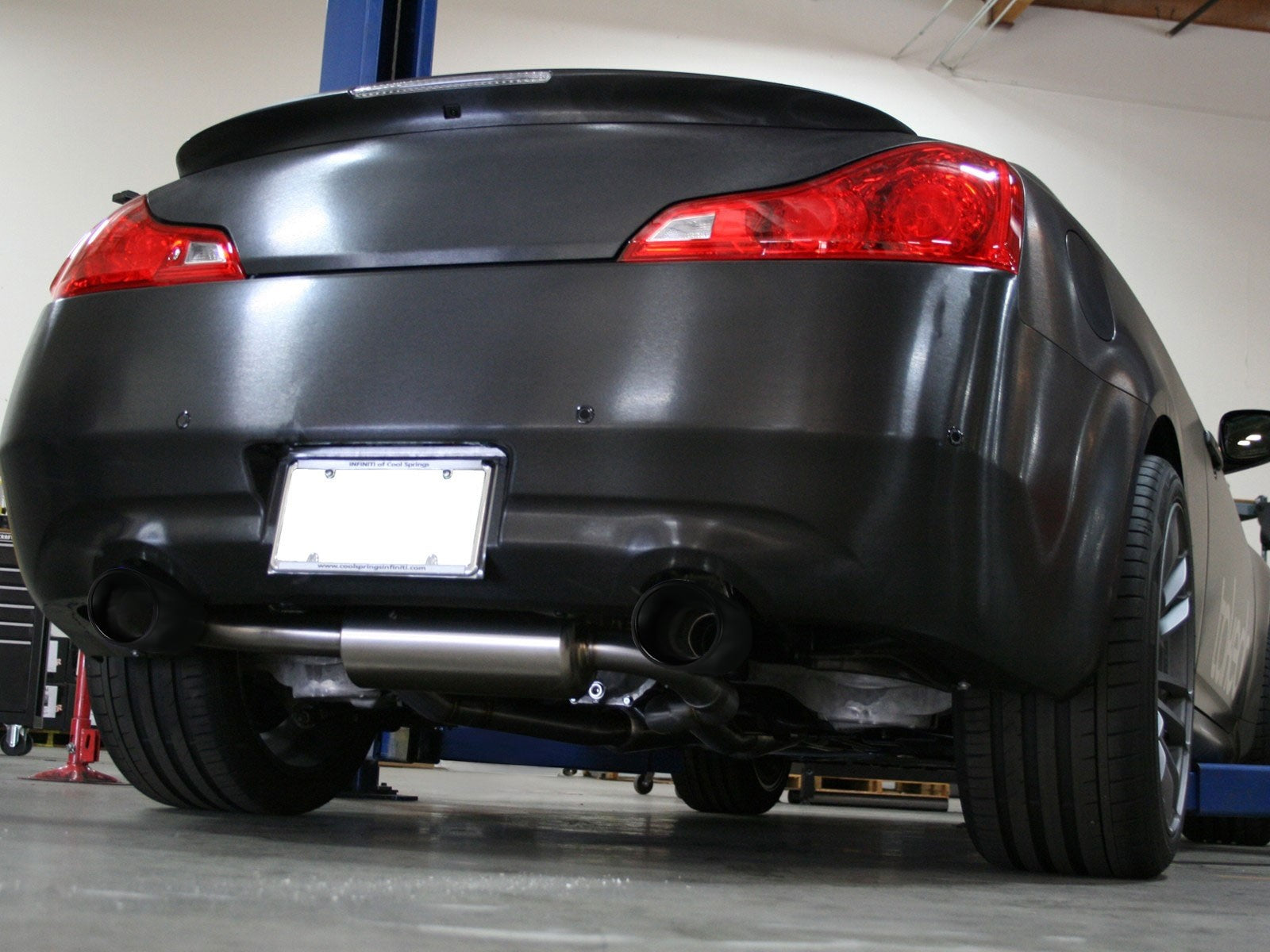 Takeda 2-1/2 IN 304 Stainless Steel Cat-Back Exhaust System w/ Black Tips Infiniti G37 08-13/Q60 14-15 V6-3.7L (VQ37VHR)