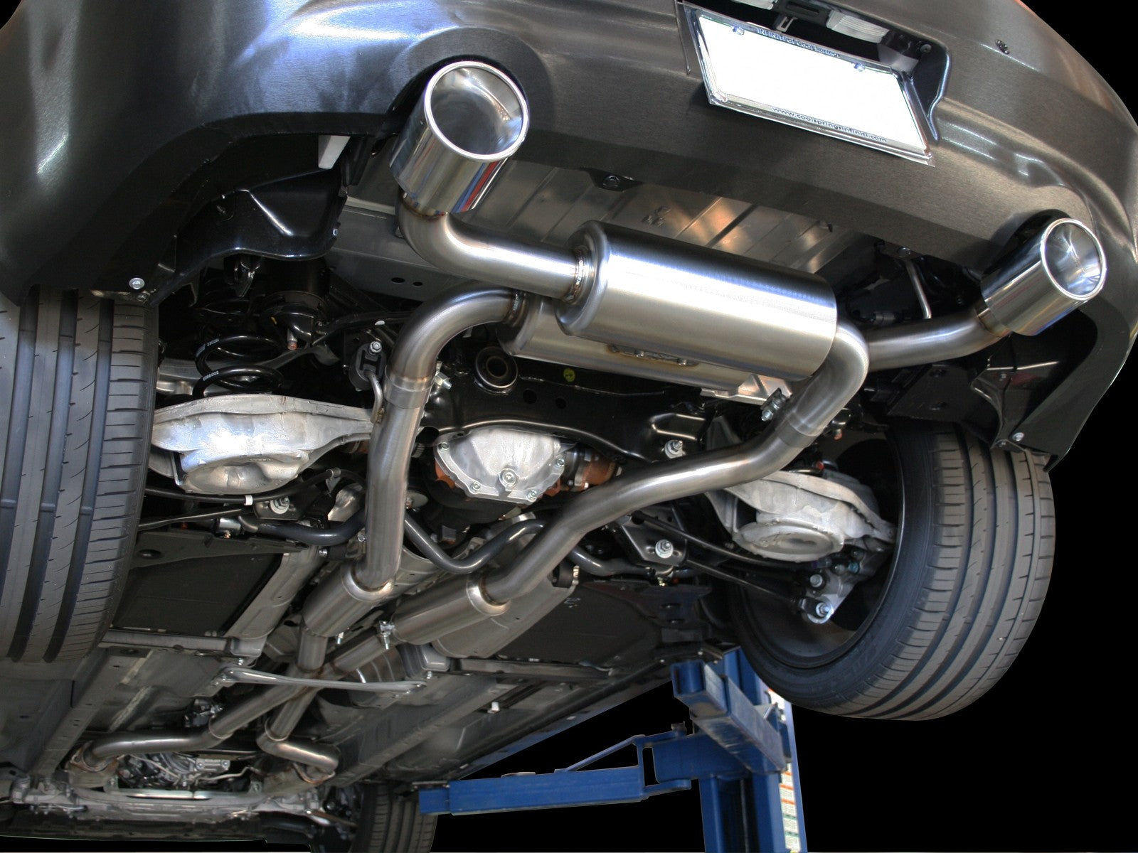 Takeda 2-1/2 IN 304 Stainless Steel Cat-Back Exhaust System w/ Polished Tips Infiniti G37 08-13/Q60 14-15 V6-3.7L (VQ37VHR)