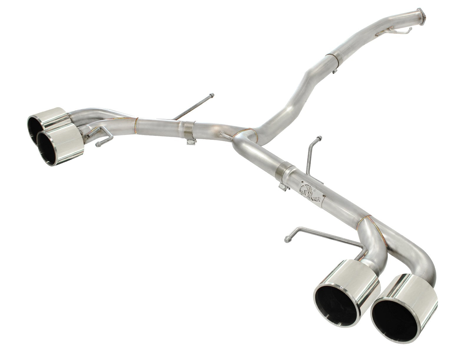 Takeda 3 IN to 2-1/2 IN 304 Stainless Steel Cat-Back Exhaust System w/Polish Tip Nissan GT-R (R35) 09-20 V6-3.8L (tt)