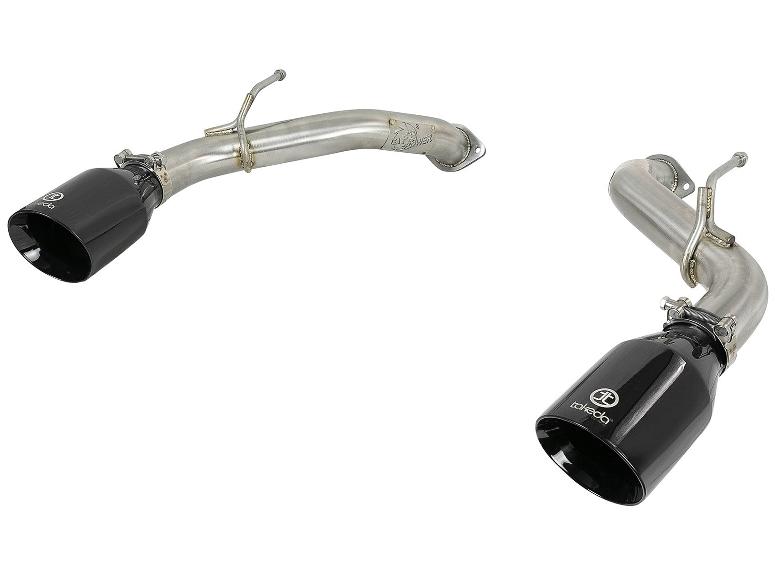 Takeda 2-1/2 IN 304 Stainless Steel Axle-Back Exhaust System w/ Black Tips Infiniti Q50 16-20 V6-3.0L (tt)