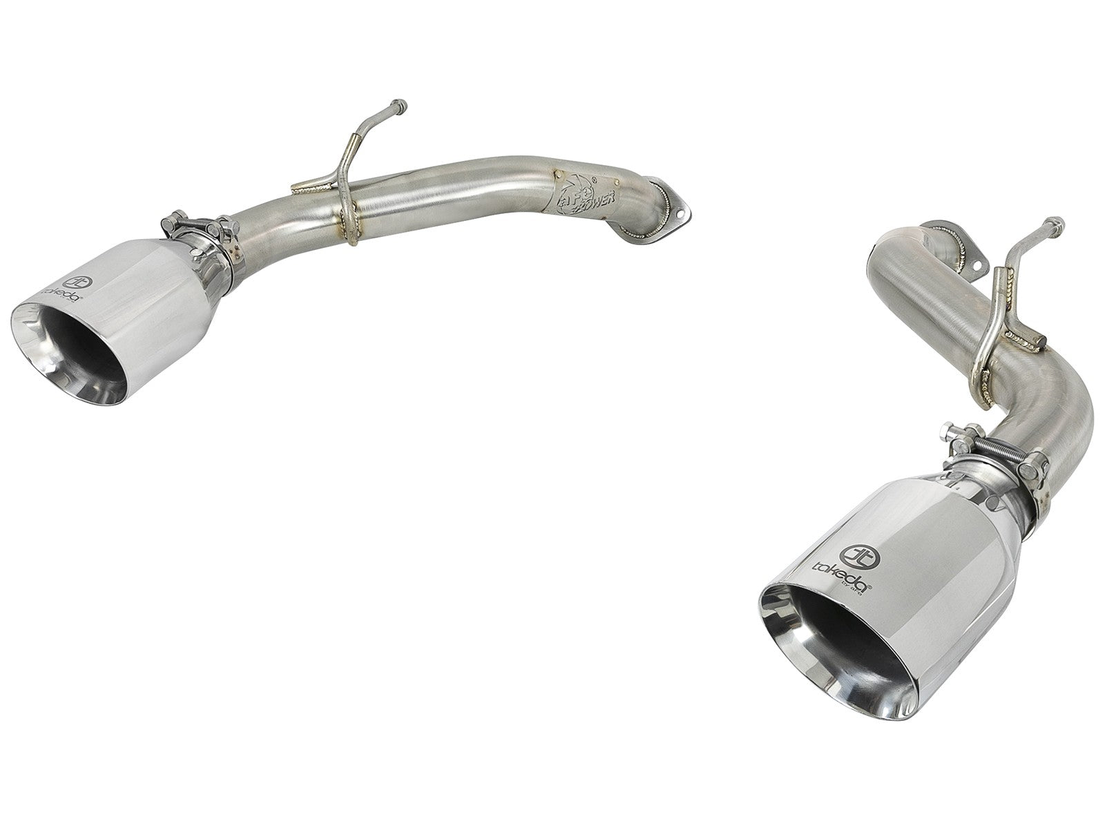 Takeda 2-1/2 IN 304 Stainless Steel Axle-Back Exhaust System w/ Polished Tips Infiniti Q50 16-20 V6-3.0L (tt)