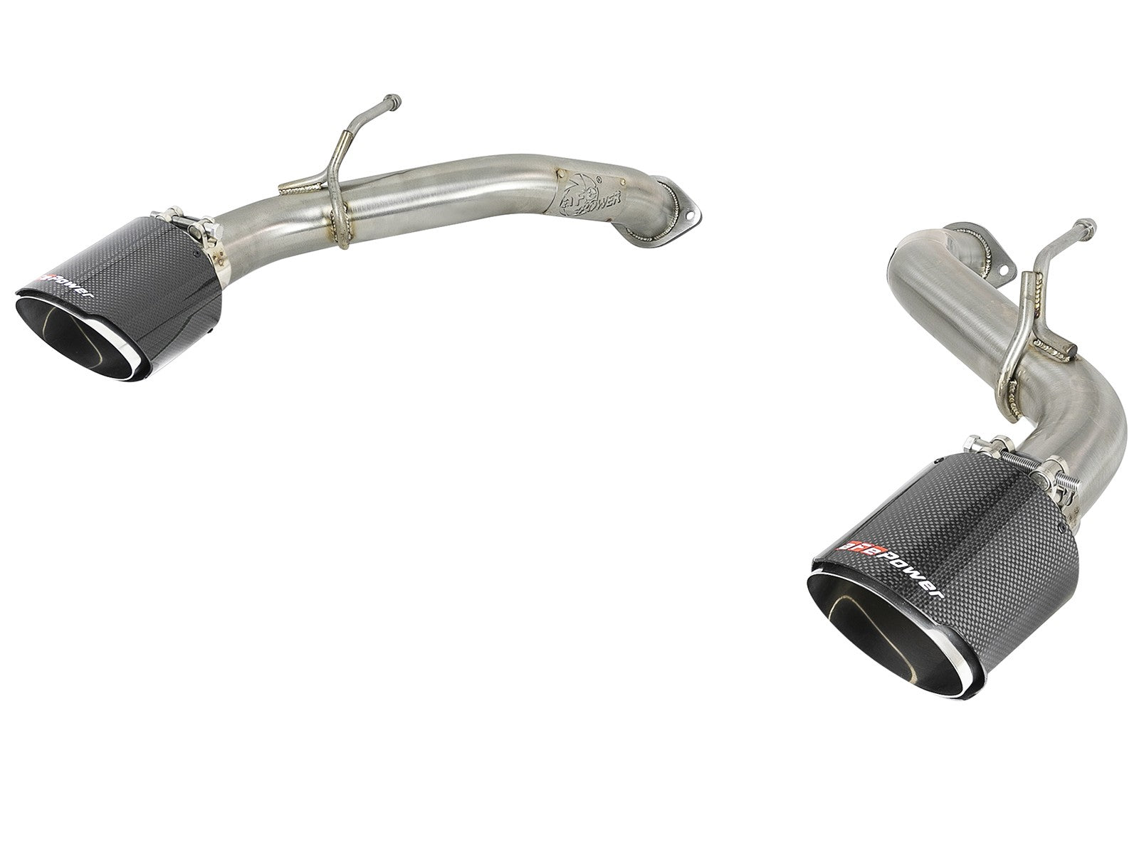 Takeda 2-1/2 IN 304 Stainless Steel Axle-Back Exhaust System w/ Carbon Fiber Tip Infiniti Q50 16-20 V6-3.0L (tt)