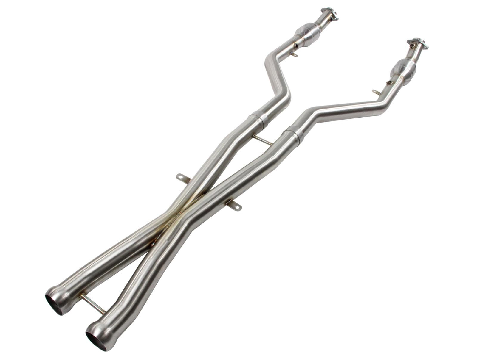 MACH Force-Xp 2-1/2 IN 304 Stainless Steel Street Series X-Pipe w/ Cats BMW M3 (E90/92/93) 08-13 V8-4.0L S65