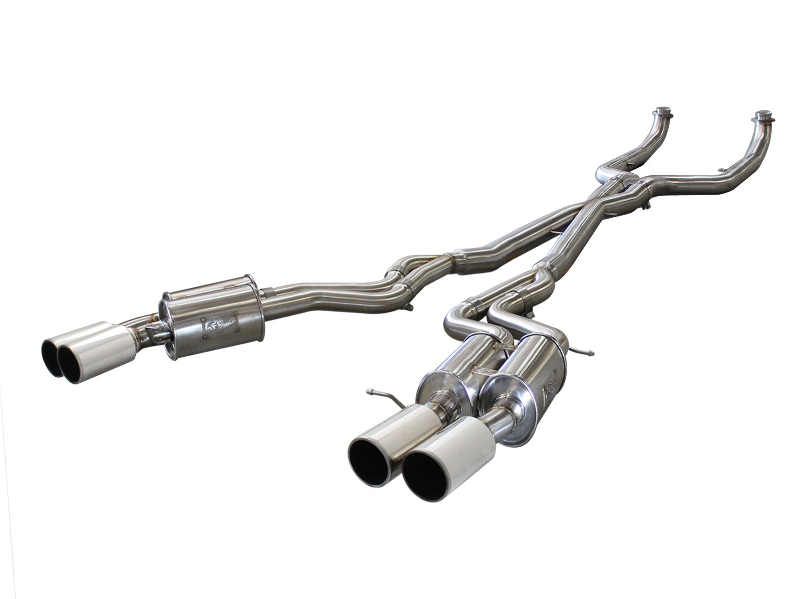 MACH Force-Xp 3 IN 304 Stainless Steel Cat-Back Exhaust System w/Polished Tip BMW M5 (F10) 12-17 V8-4.4L (tt) S63