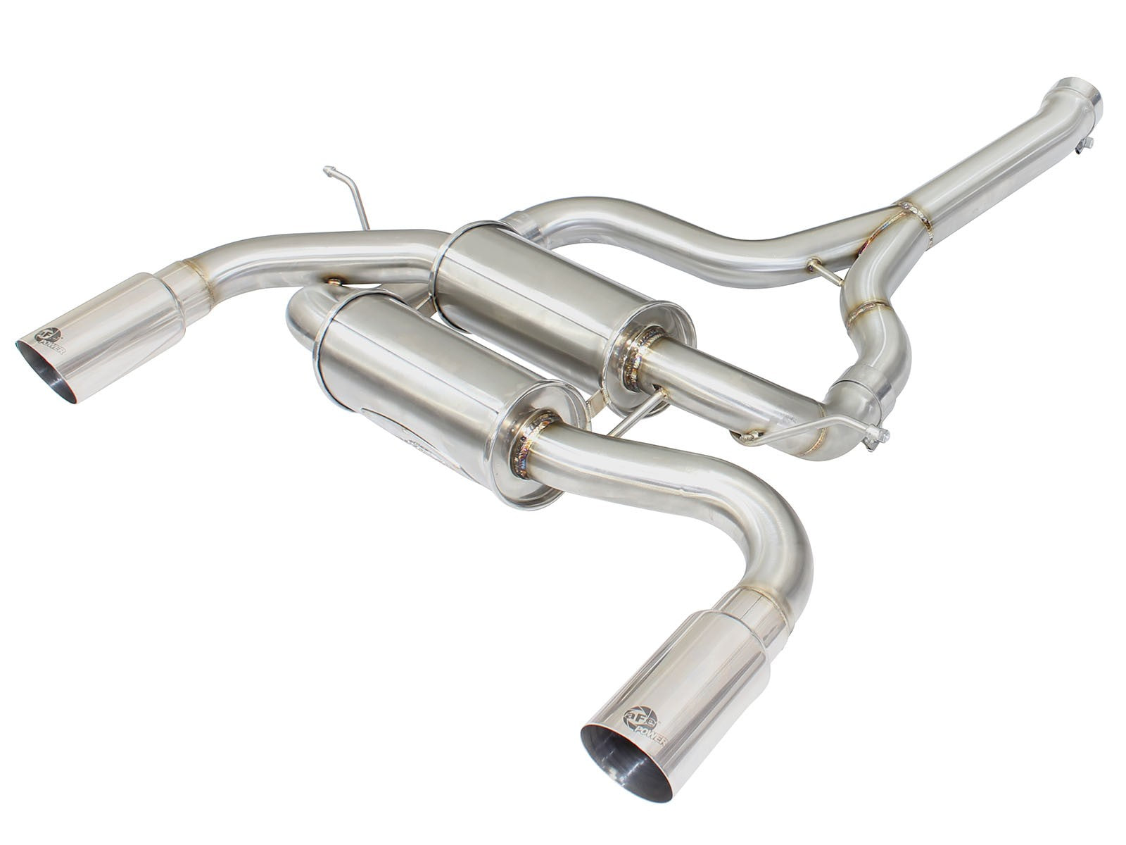 MACH Force-Xp 2-1/2in Stainless Steel Downpipe-Back Exhaust Sys w/Polished Tip BMW 335i (F30) 12-15 / 435i (F32/F33) 14-16 L6-3.0L (t) N55