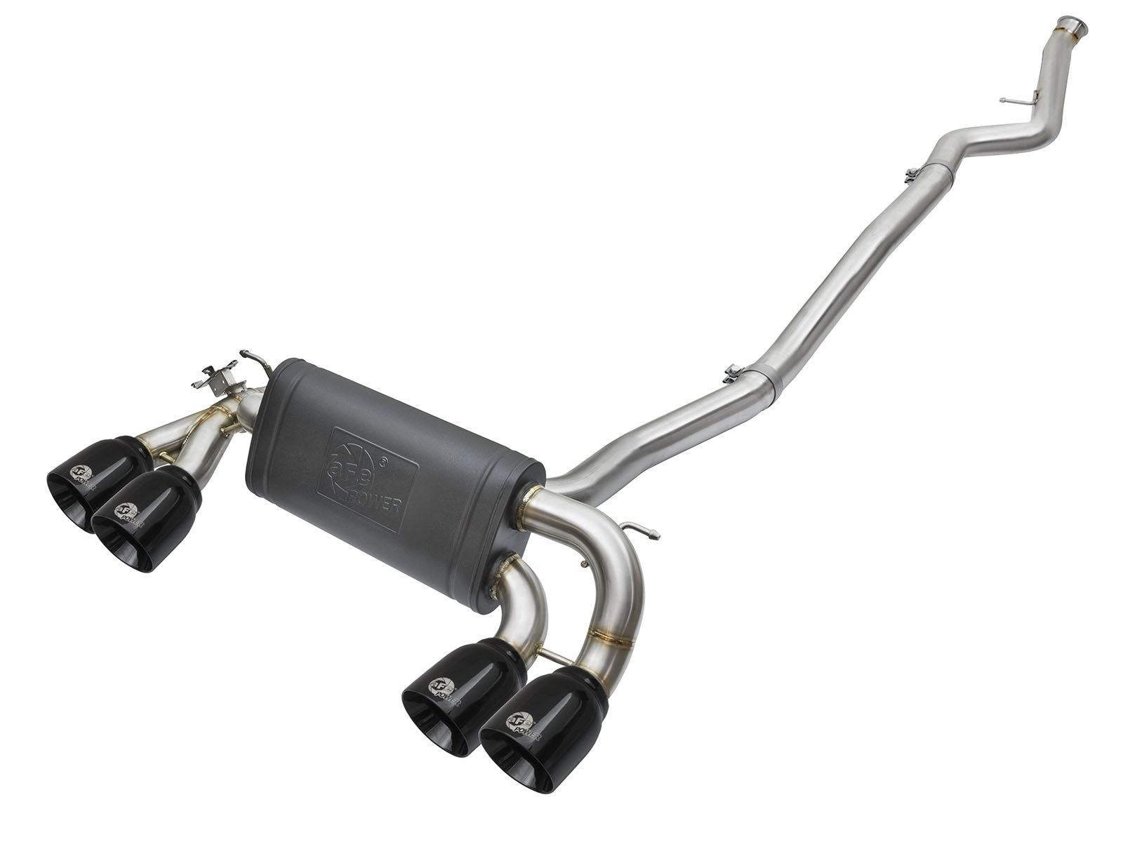 MACH Force-Xp 3 IN to 2-1/2 IN Stainless Downpipe-Back Exhaust w/ Black Tips BMW M2 (F87) 16-18 L6-3.0L (t) N55 - 0