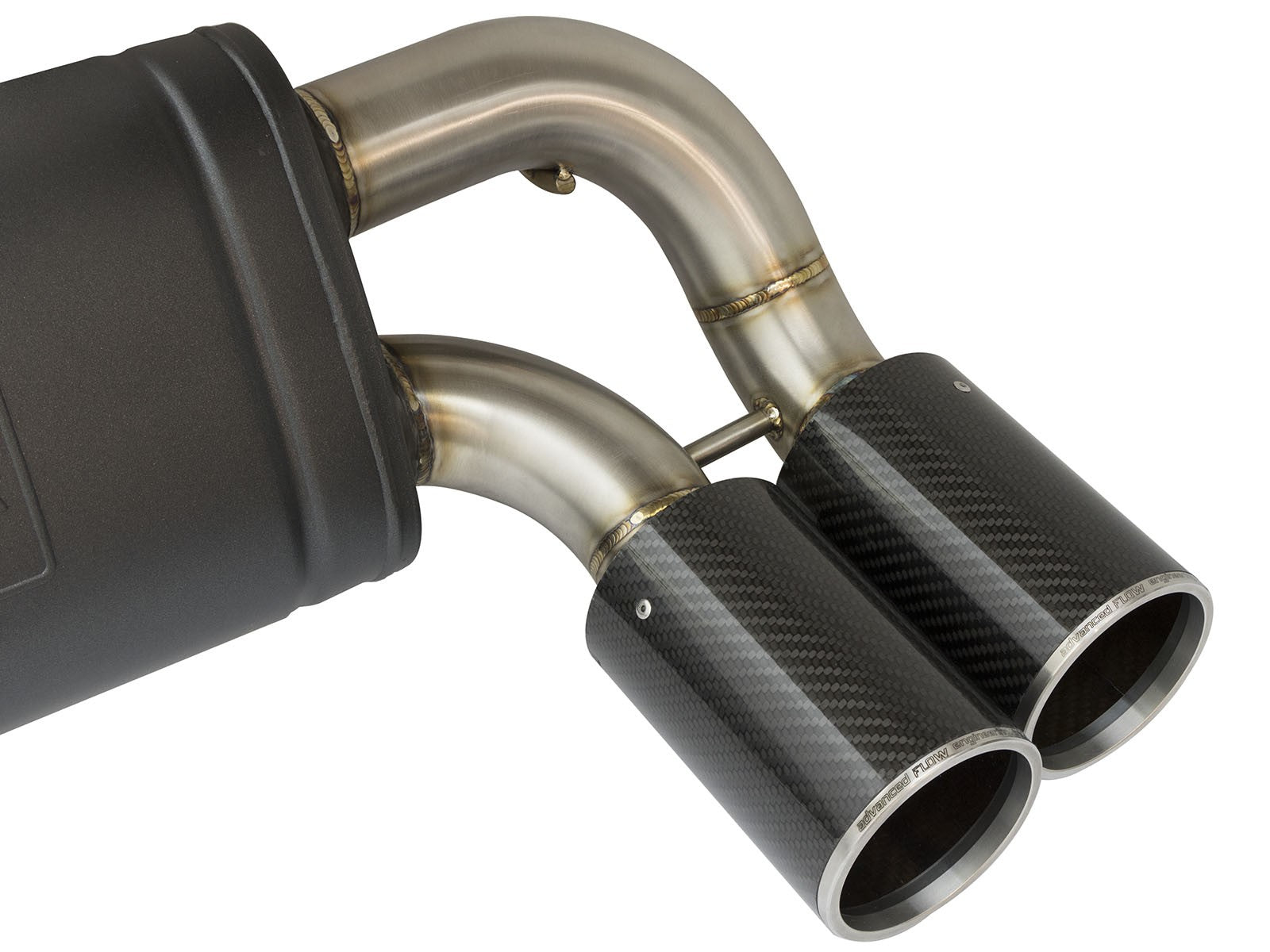 MACH Force-Xp 304 Stainless Steel Downpipe-Back Exhaust w/ Carbon Fiber Tips BMW M2 (F87) 16-18 L6-3.0L (t) N55