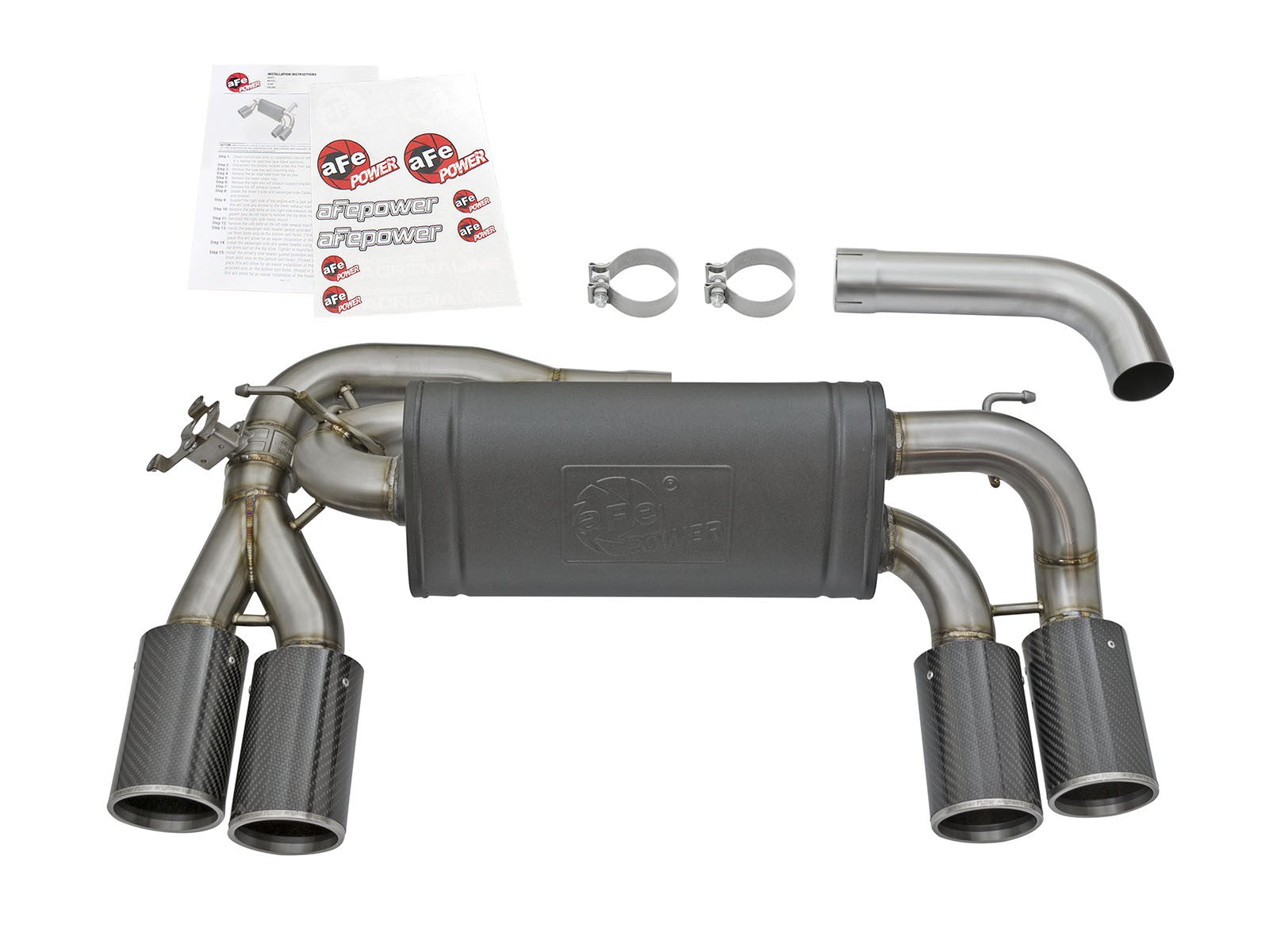 MACH Force-Xp 3 to 2-1/2in Stainless Steel Axle-Back Exhaust System BMW M2 (F87) 16-18 L6-3.0L (t) N55