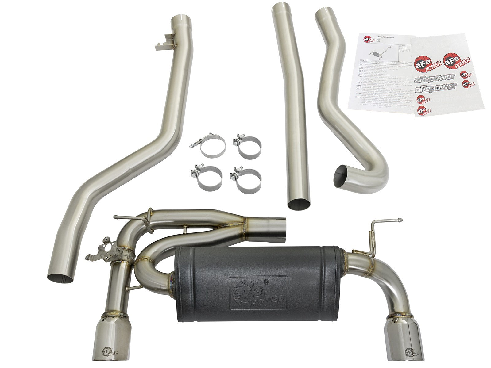 MACH Force-Xp Stainless Steel Cat-Back Exhaust System w/Polished Tips BMW 340i (F30) /440i (F32/33) 16-20 L6-3.0L (t) B58