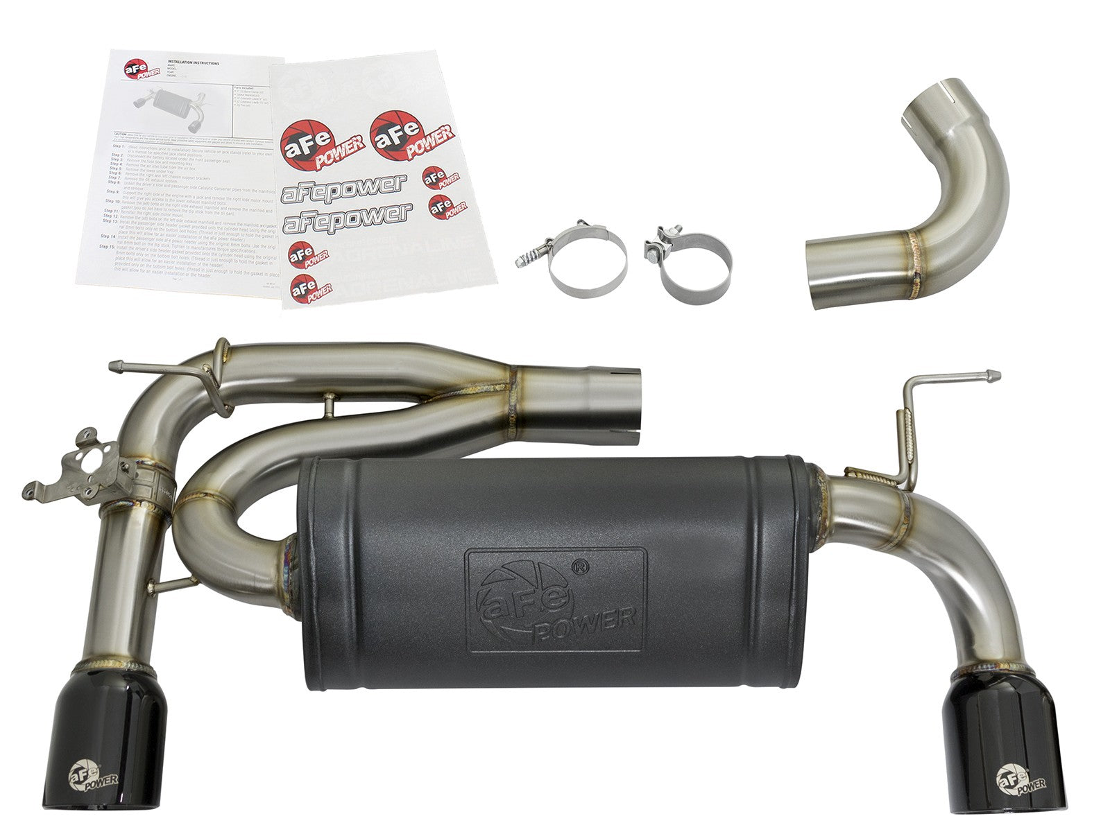 MACH Force-Xp Axle-Back Stainless Steel Exhaust System w/Black Tip BMW 340i (F30) /440i (F32/33) 16-20 L6-3.0L (t) B58