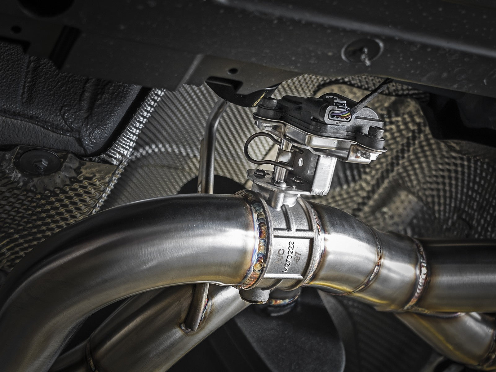 MACH Force-Xp 304 Stainless Steel Downpipe-Back Exhaust w/ Carbon Fiber Tips BMW M3/M4 (F80/82/83) 15-20 L6-3.0L (tt) S55 - 0