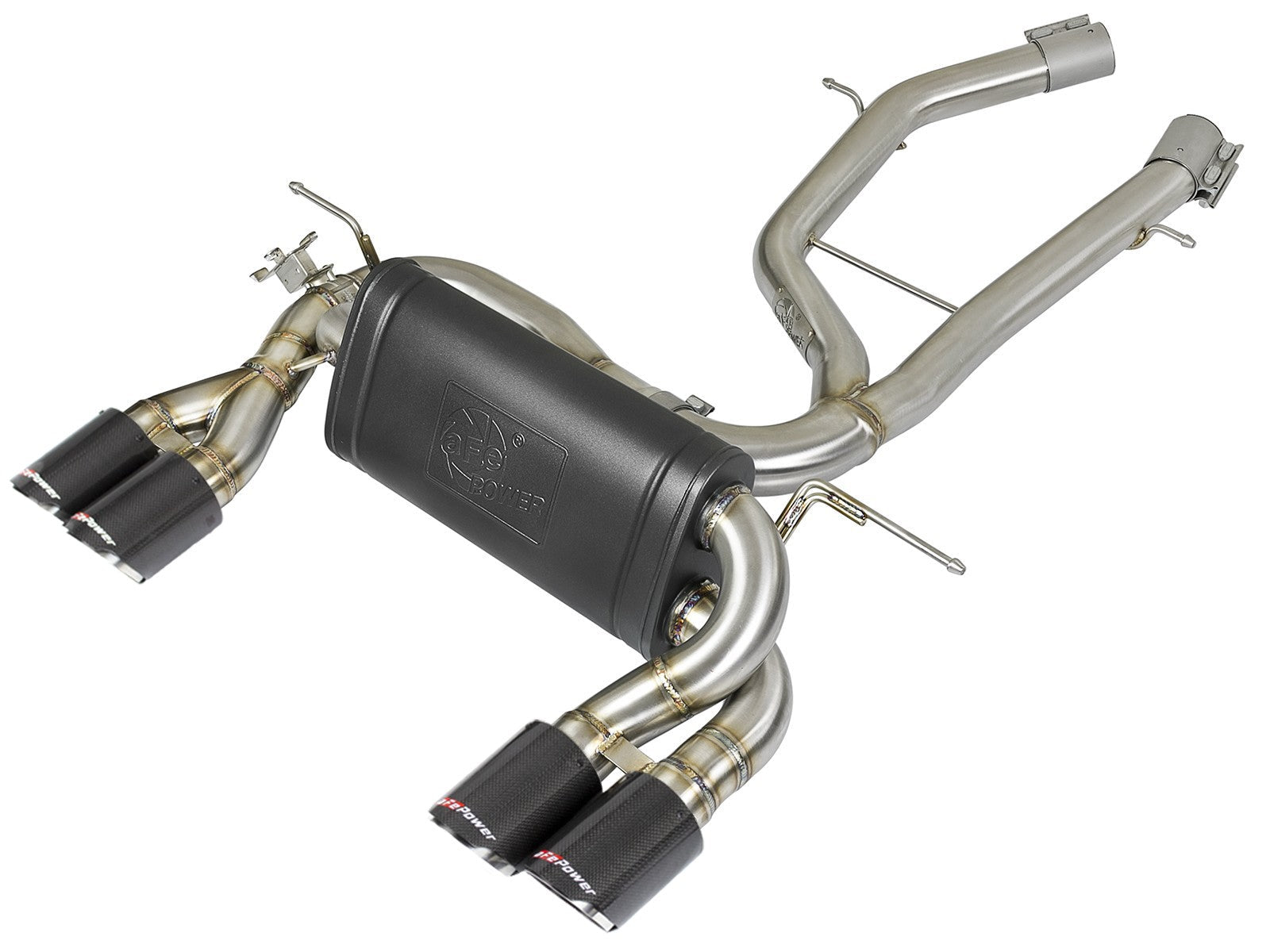 MACH Force-Xp 2-1/2in Stainless Steel Axle Back Exhaust w/ Carbon Fiber Tips BMW M3/M4 (F80/82/83) 15-20 L6-3.0L (tt) S55