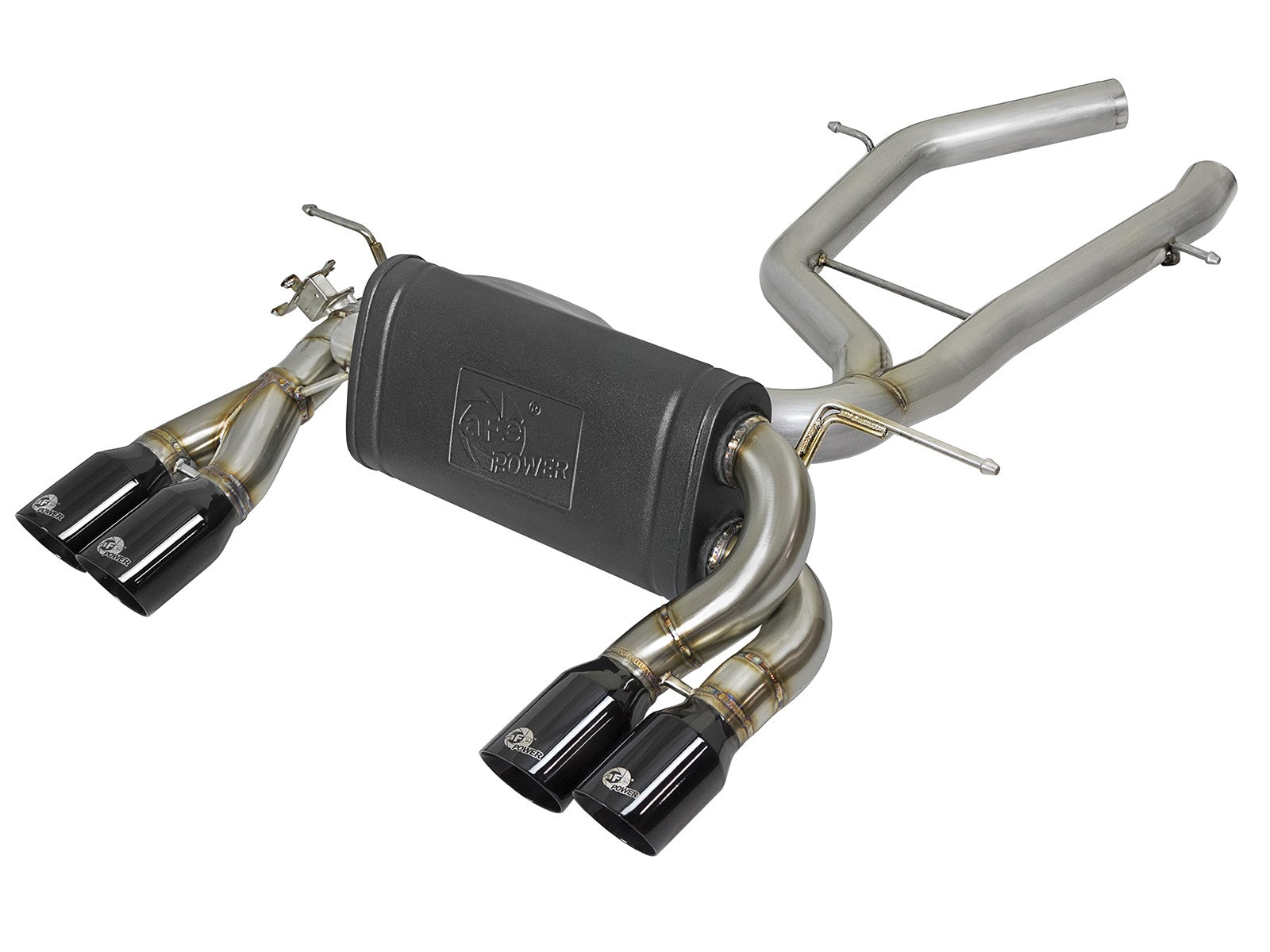 MACH Force-Xp 2-1/2in Stainless Steel Axle Back Exhaust System w/ Black Tips BMW M3/M4 (F80/82/83) 15-20 L6-3.0L (tt) S55