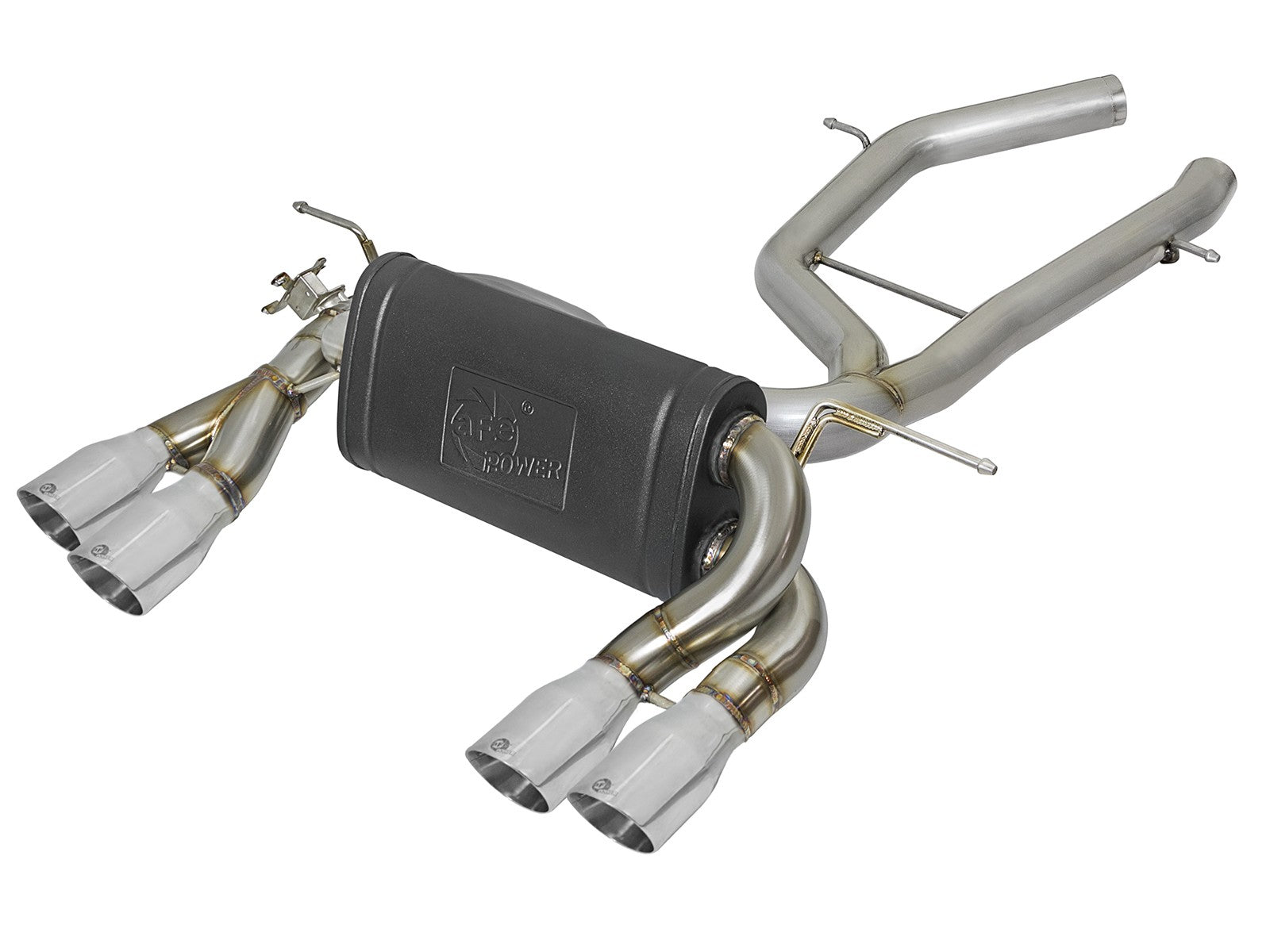 MACH Force-Xp 2-1/2in Stainless Steel Axle Back Exhaust System w/ Polished Tips BMW M3/M4 (F80/82/83) 15-20 L6-3.0L (tt) S55