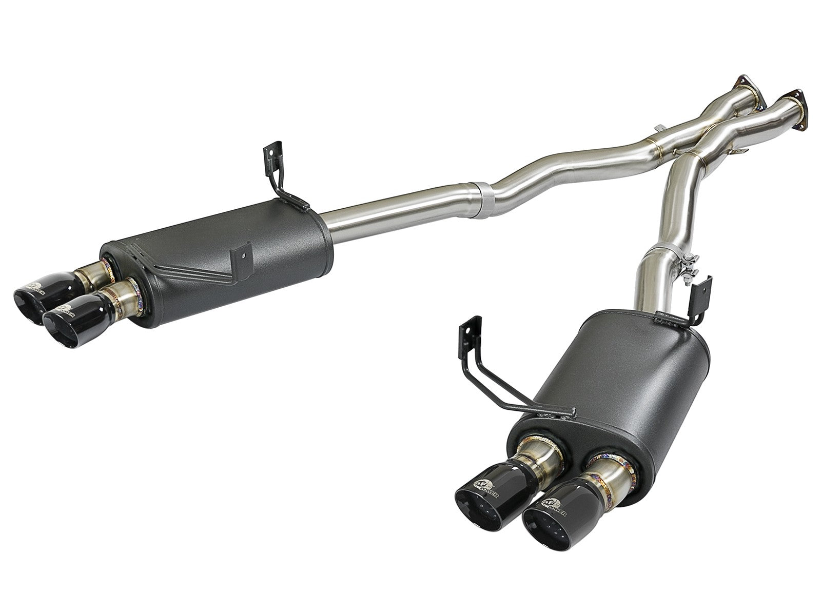 MACH Force-Xp 2-1/2 in 304 Stainless Steel Cat-Back Exhaust w/Black Tips BMW Z4 M (E85/86) 06-08 L6-3.2L S54