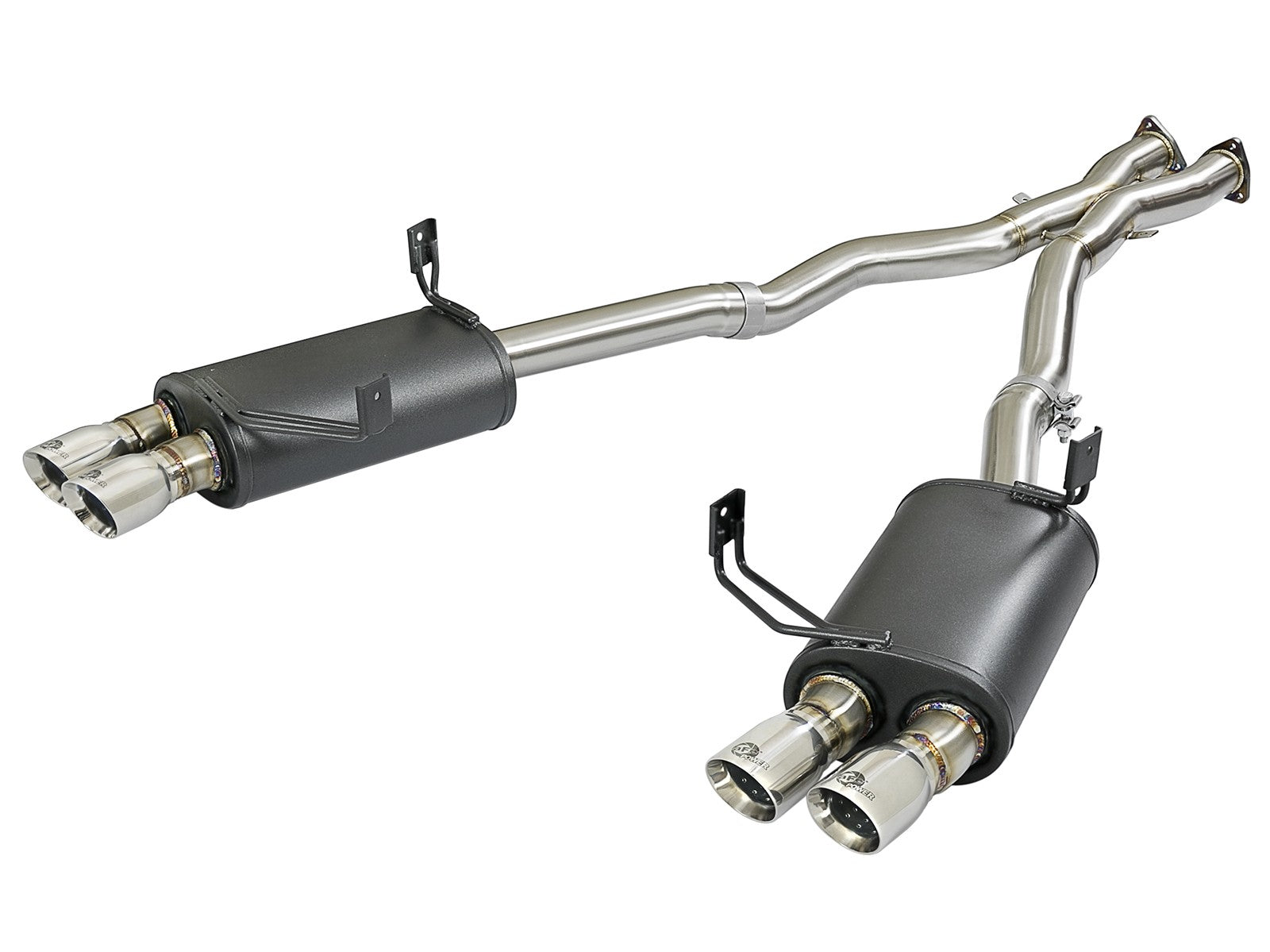 MACH Force-Xp 2-1/2 in 304 Stainless Steel Cat-Back Exhaust w/Polished Tips BMW Z4 M (E85/86) 06-08 L6-3.2L S54