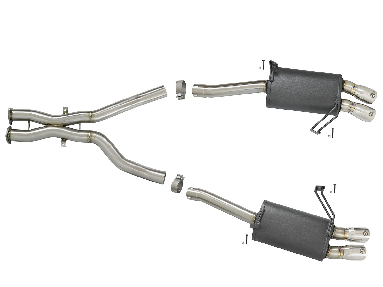 MACH Force-Xp 2-1/2 in 304 Stainless Steel Cat-Back Exhaust w/Polished Tips BMW Z4 M (E85/86) 06-08 L6-3.2L S54 - 0