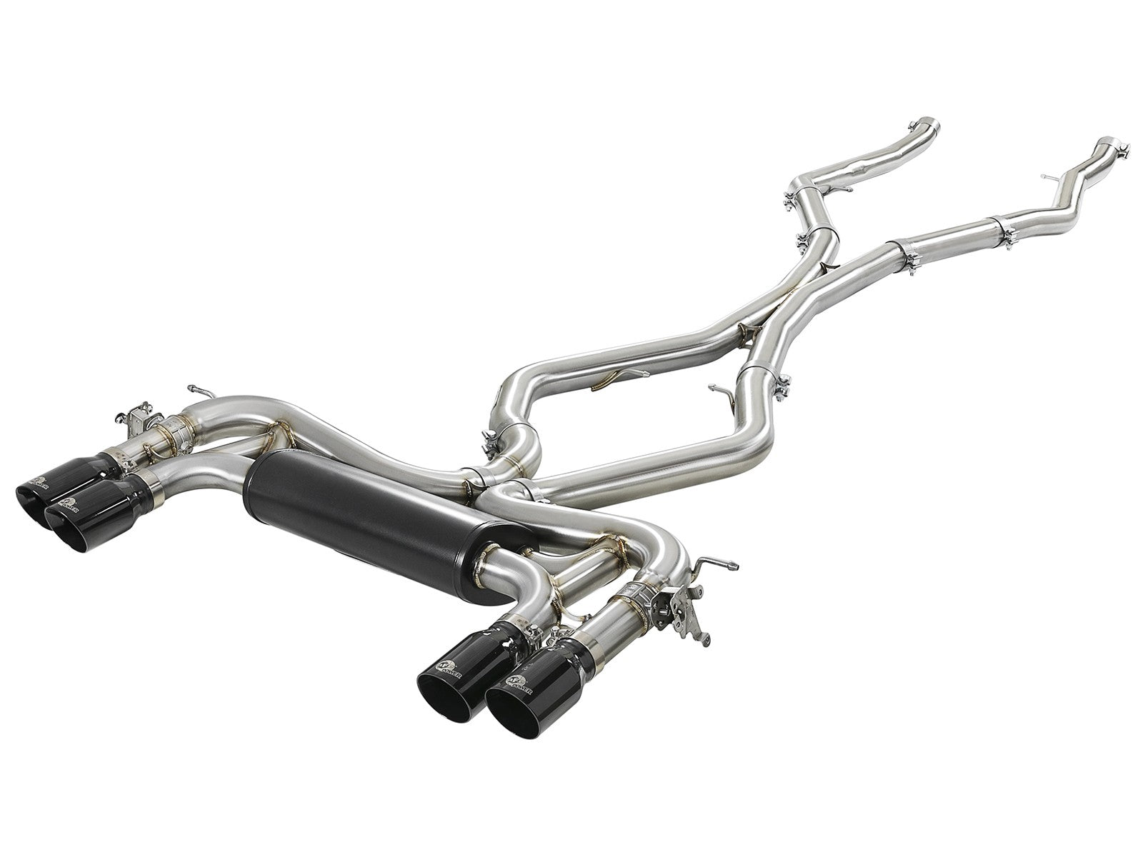 MACH Force-XP 3-1/2 IN 304 Stainless Steel Cat-Back Exhaust System w/ Black Tip BMW X5 M (F85) / X6 M (F86) 15-19 V8-4.4L (tt) S63