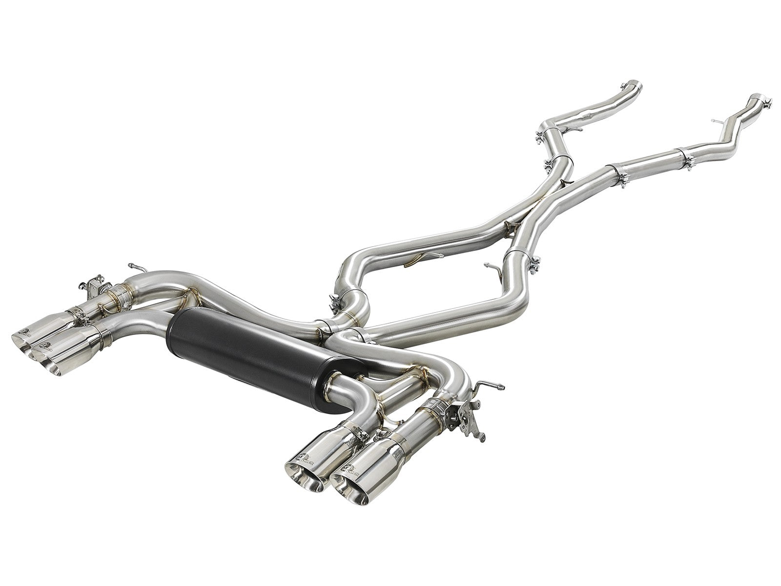 MACH Force-XP 3-1/2 IN 304 Stainless Steel Cat-Back Exhaust w/ Polished Tip BMW X5 M (F85) / X6 M (F86) 15-19 V8-4.4L (tt) S63