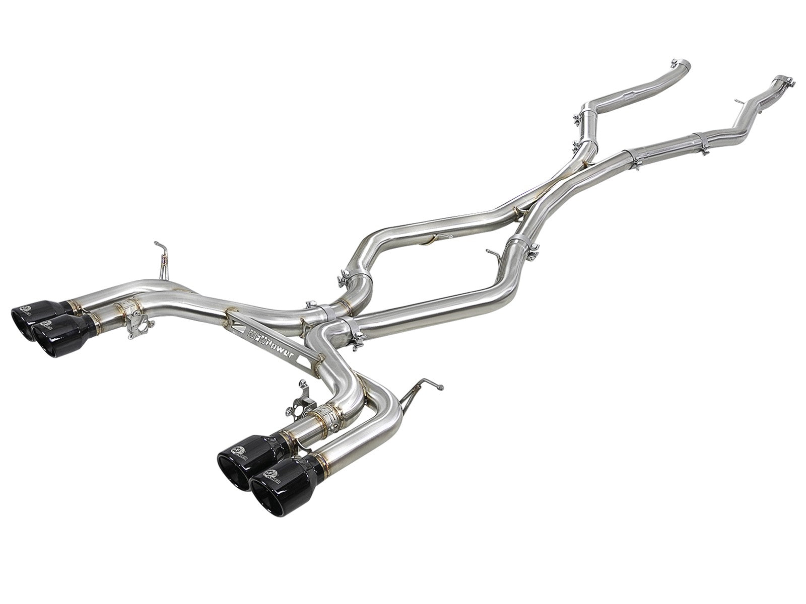 MACH Force-XP 3-1/2 IN 304 Stainless Steel Cat-Back Exhaust w/ Black Tip  BMW X5 M (F85) / X6 M (F86) 15-19 V8-4.4L (tt) S63