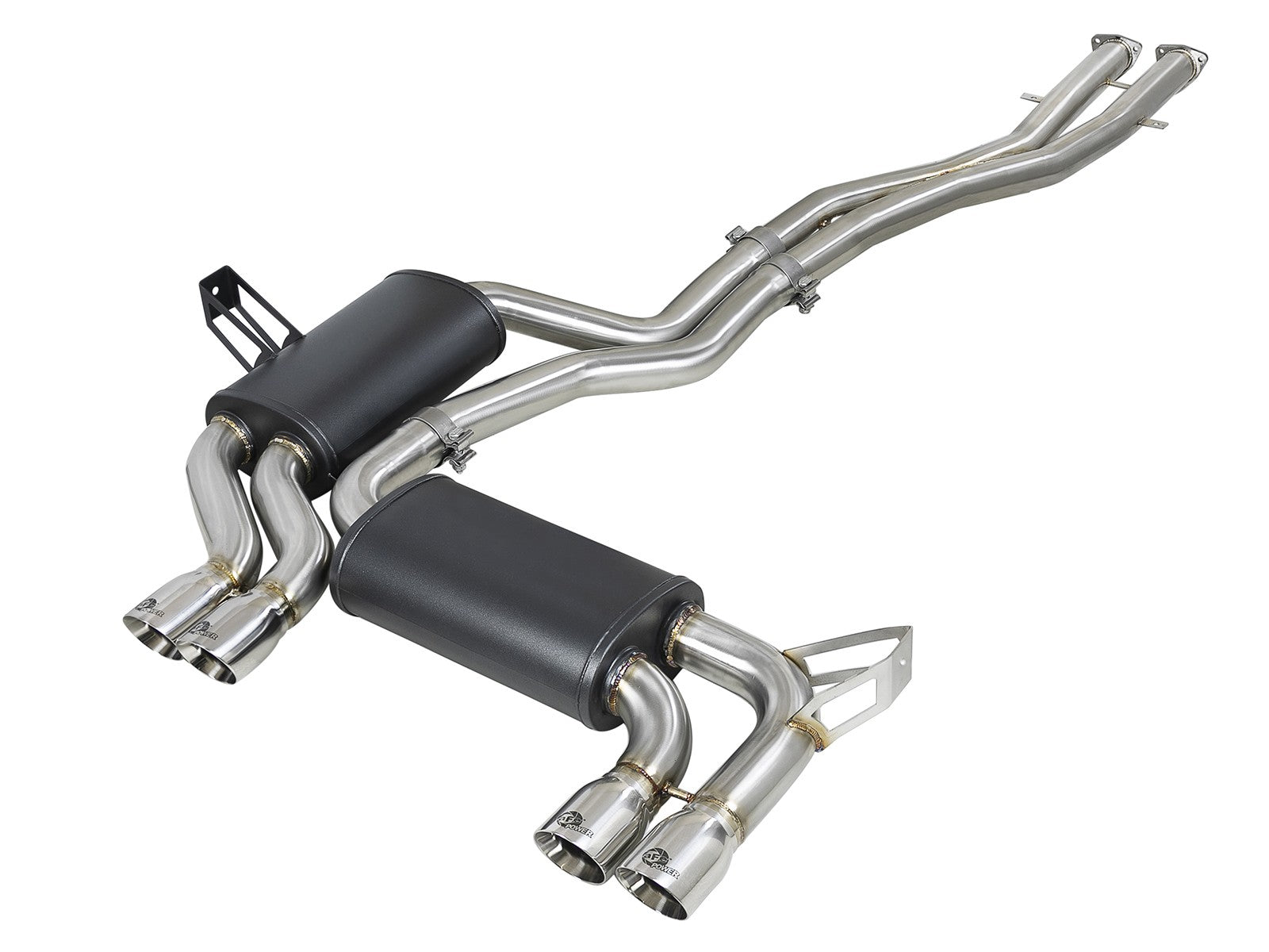 MACH Force-XP 2-1/2 IN 304 Stainless Steel Cat-Back Exhaust w/ Polished Tips BMW M3 (E46) 01-06 L6-3.2L S54