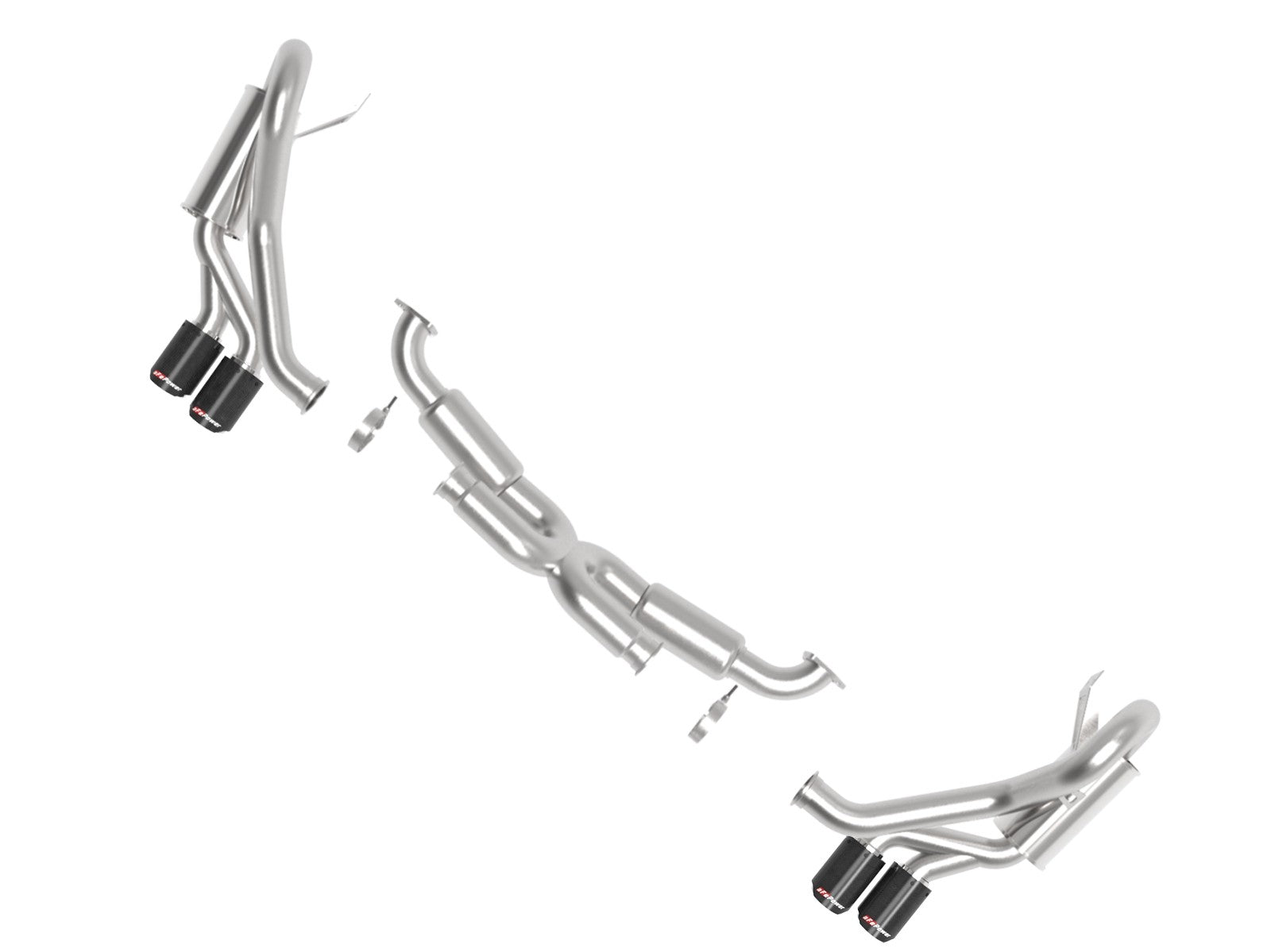 aFe MACHForce XP 12-16 Porsche 911 Carrera H6-3.8L SS-304 Cat-Back Exhaust w/Carbon Fiber Tips - 0