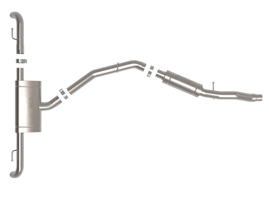 AFe Mach Force-XP 3 IN To 2-1/2 IN 304 Stainless Steel Cat-Back Exhaust System - Audi 2.0T / B9 / Q5