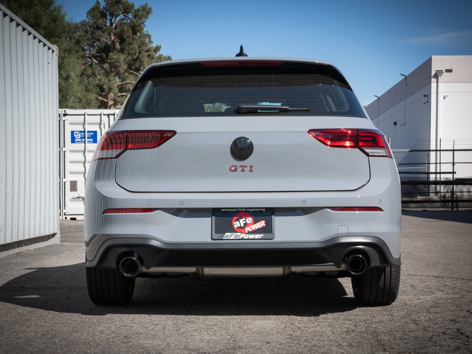 MK8 GTI AFE Gemini XV 3 IN to 2-1/2 IN 304 Stainless Steel Cat-Back Exhaust System w/ Cut-Out