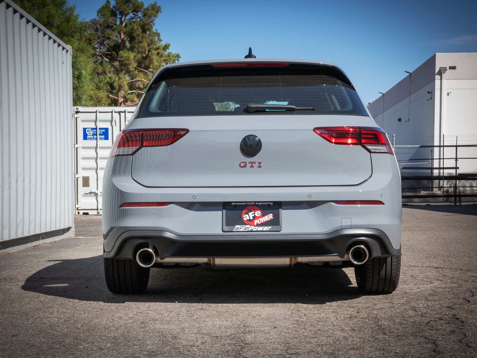 MK8 GTI AFE Gemini XV 3 IN to 2-1/2 IN 304 Stainless Steel Cat-Back Exhaust System w/ Cut-Out