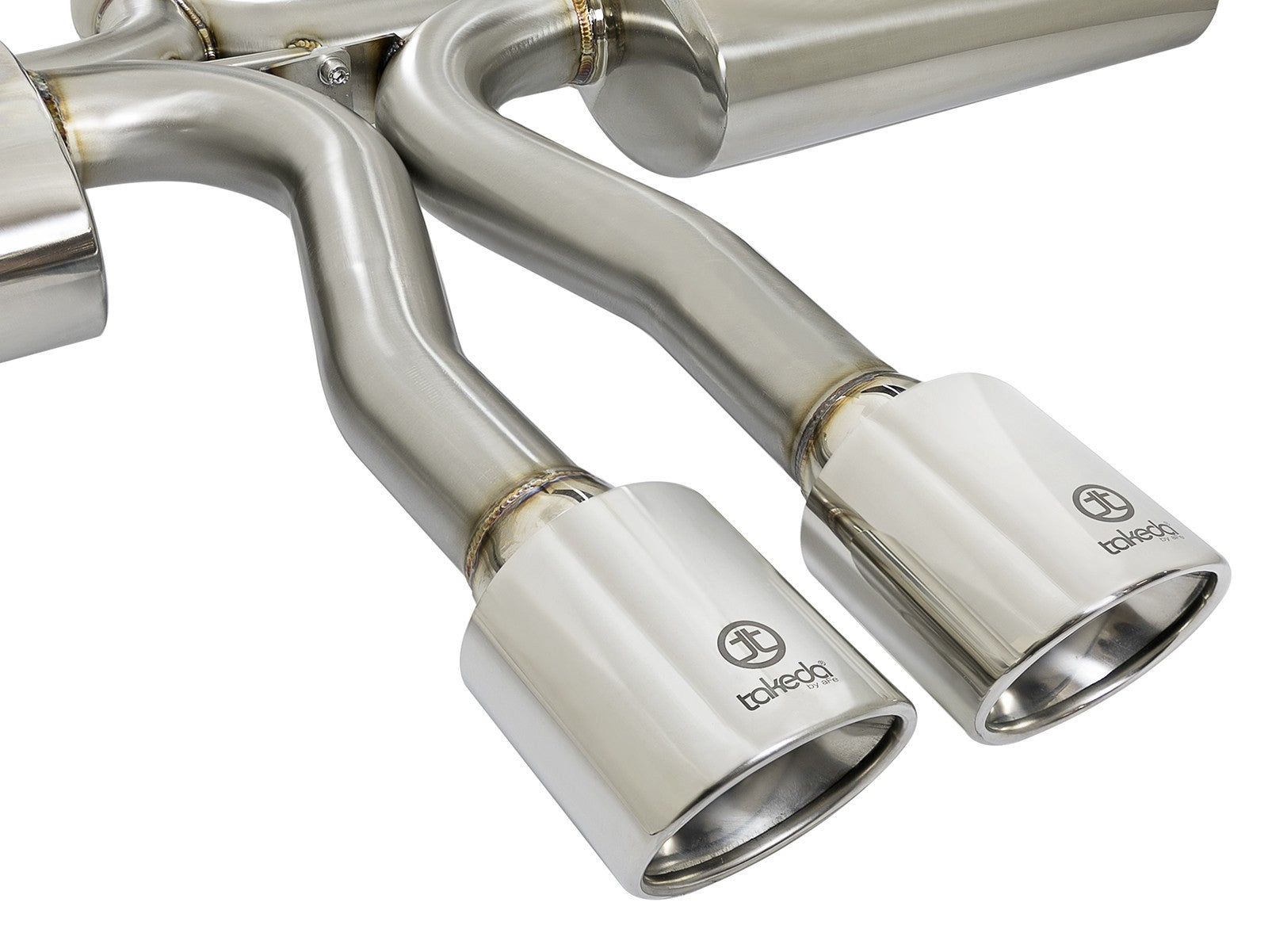 aFe Takeda 3in 304 SS Cat-Back Exhaust System w/Polished Tips 2017+ Honda Civic Si (4dr) I4 1.5L (t) - 0