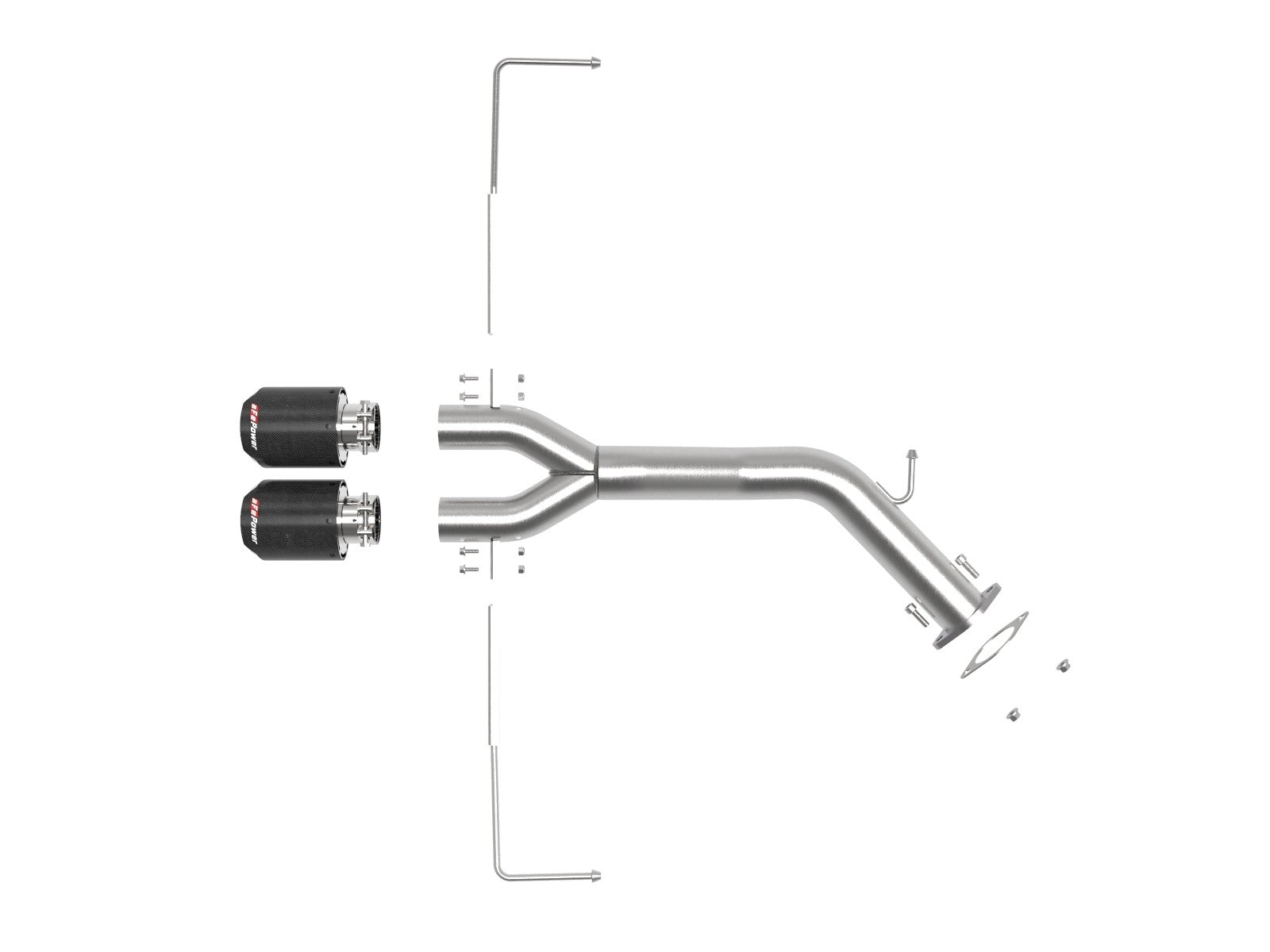 aFe Takeda 3in-2.5in 304 SS Axle-Back Exhaust w/ Carbon Tip 19-20 Hyundai Veloster I4-1.6L(t)