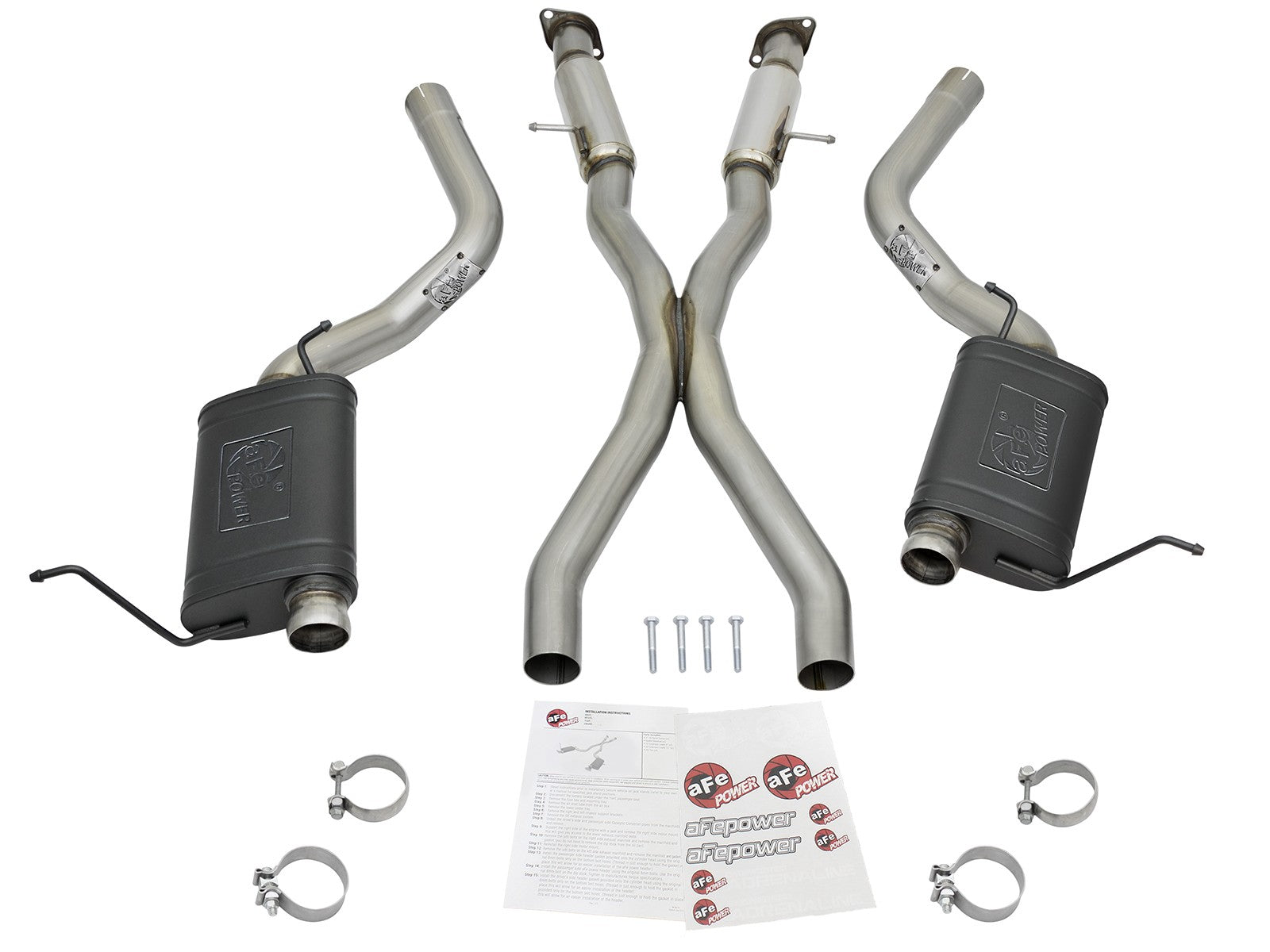 aFe MACHForce XP 12-17 Jeep Grand Cherokee WK2 SRT8 V8-6.4L 304SS Cat-Back Exhaust System