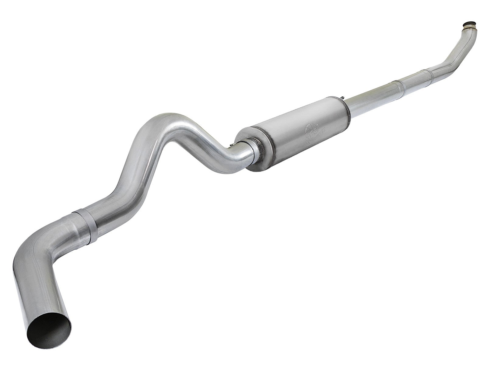 Large Bore-HD 5 IN 409 Stainless Steel Turbo-Back Exhaust System w/ Muffler Dodge Diesel Trucks 03-04 L6-5.9L (td)