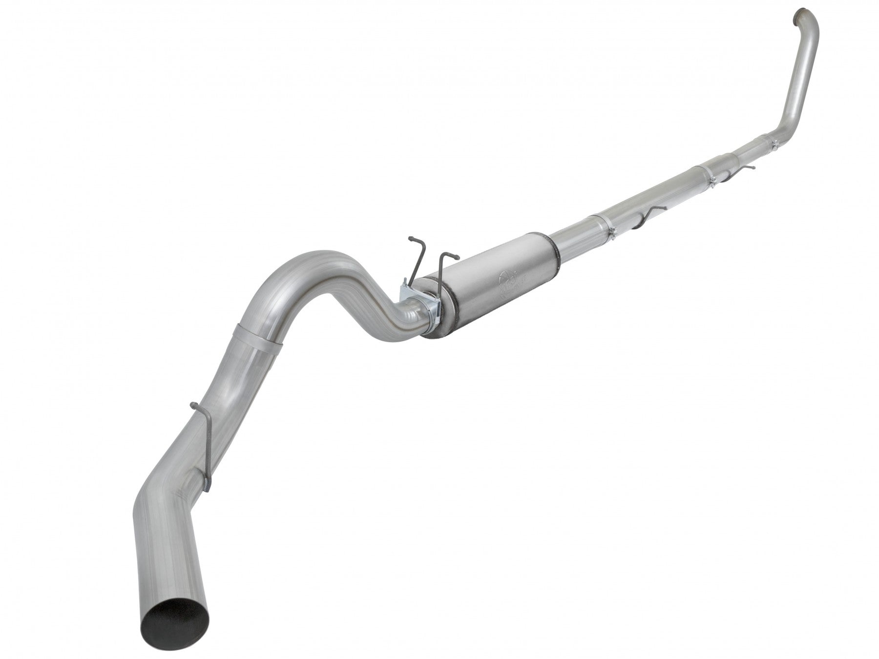 Large Bore-HD 5 IN 409 Stainless Steel Turbo-Back Exhaust System w/ Muffler Ford Diesel Trucks 99-03 V8-7.3L (td)