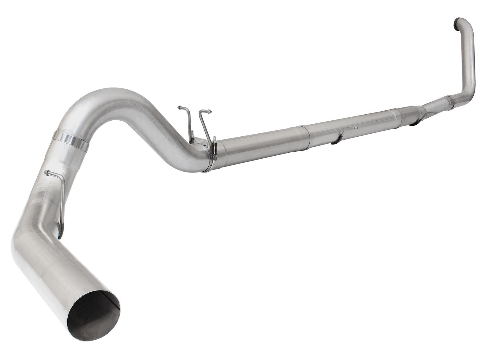 Large Bore-HD 5 IN 409 Stainless Steel Turbo-Back Exhaust System w/o Muffler Ford Diesel Trucks 99-03 V8-7.3L (td)