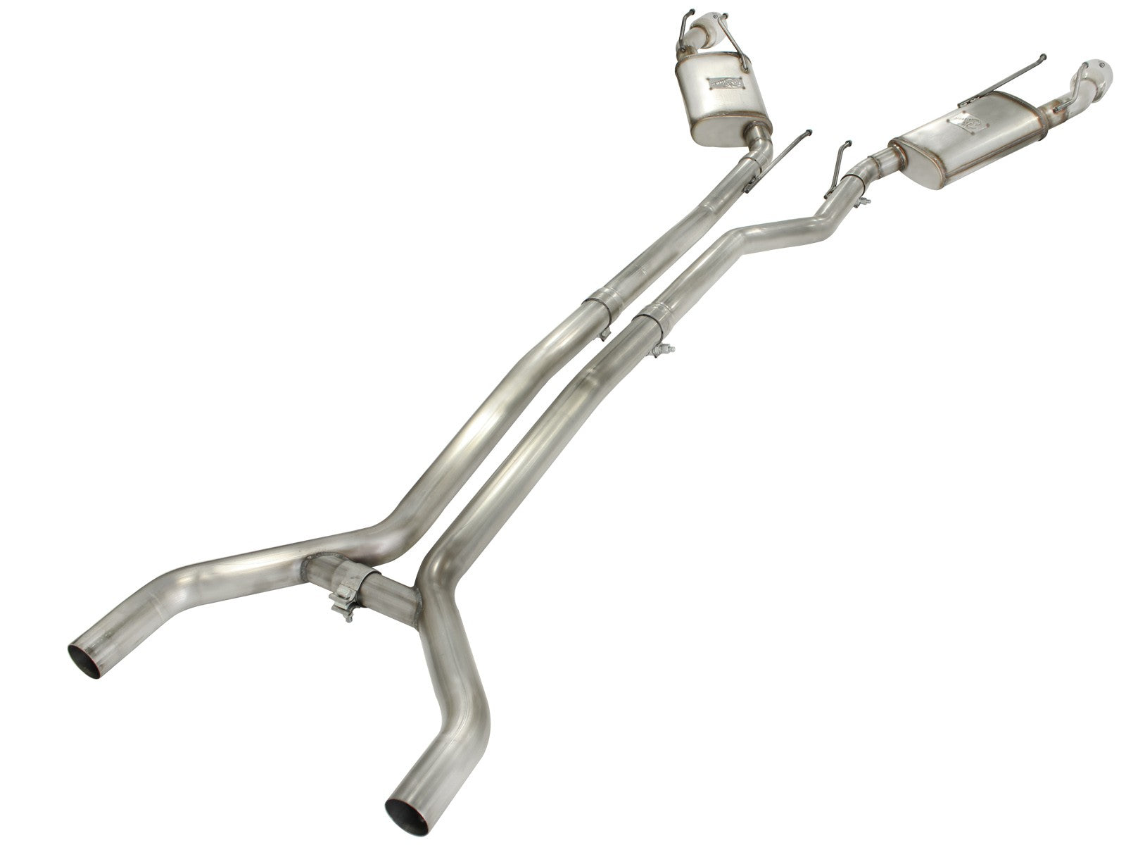 aFe MACHForce XP Exhaust 2.5in Stainless Steel CB/10-13 Chevy Camaro V6-3.6L (td) (polished tip) - 0