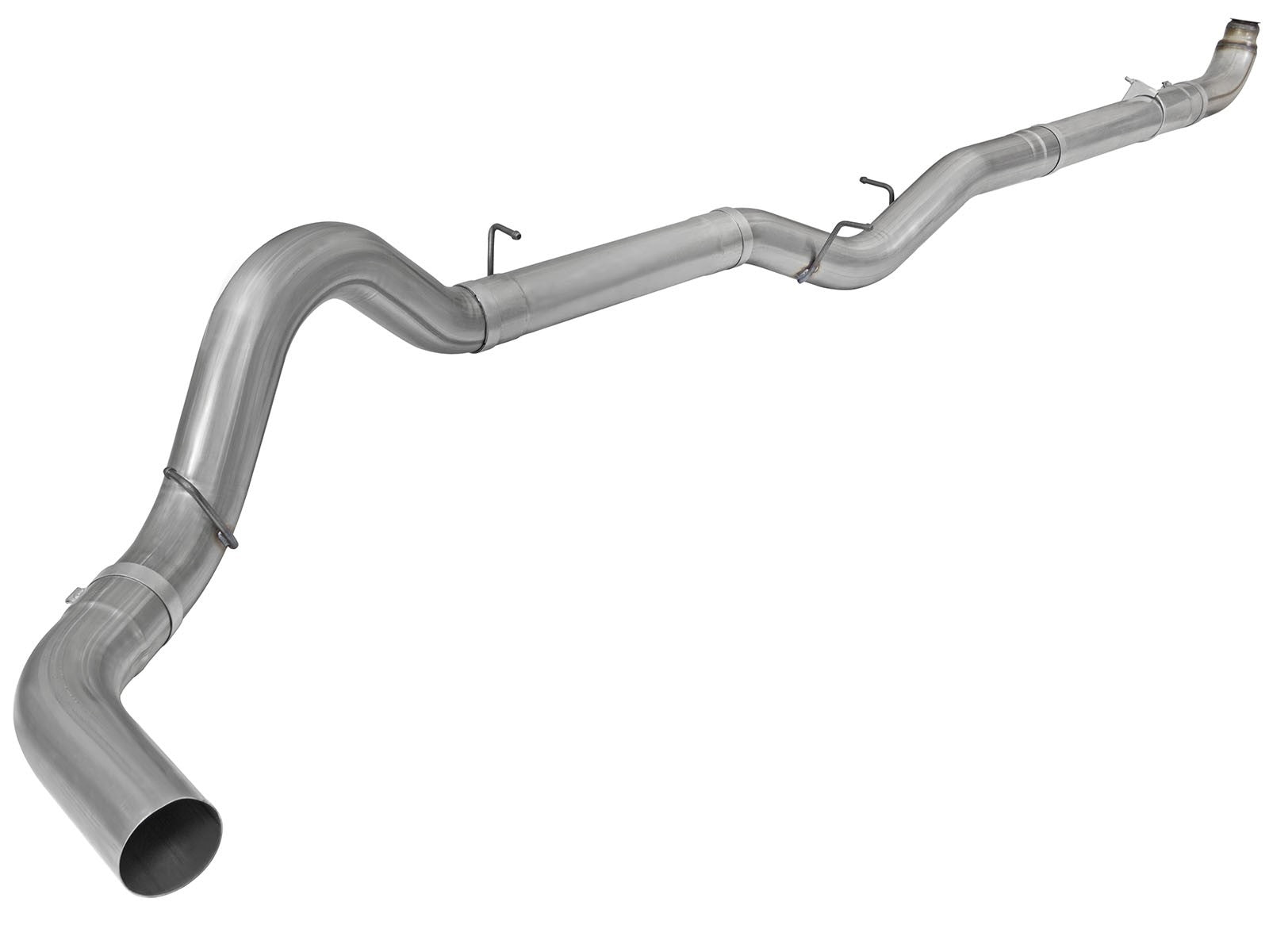 Large Bore-HD 5 IN 409 Stainless Steel Downpipe-Back Exhaust System w/o Muffler GM Diesel Trucks 02-04 V8-6.6L (td) LB7